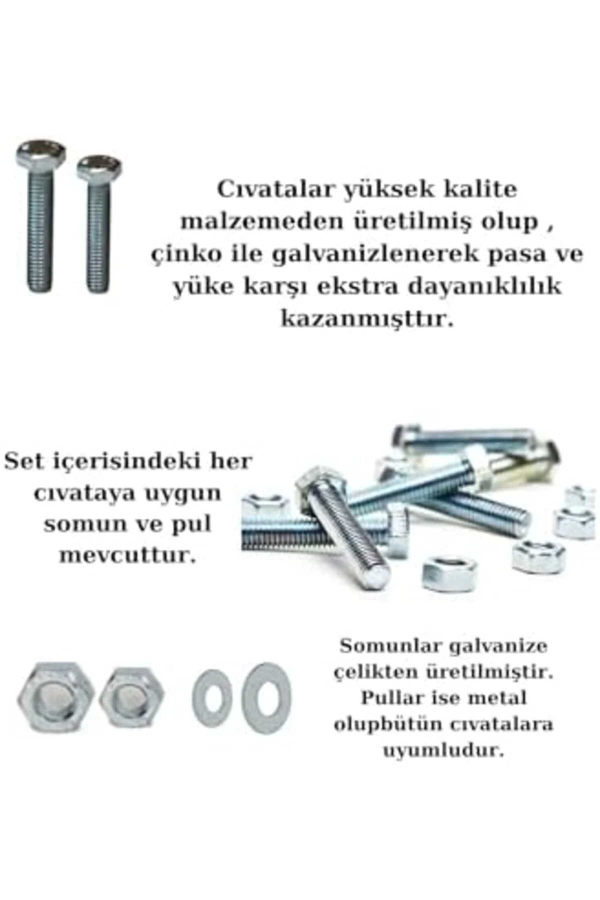TTKTEKNOLOJİ 640 adet Cıvata Somun Pul Seti - (M5,M6) Altıgen baş TTKTEKNOLOJİ 640 adet Cıvata Somun Pul Seti - (M5,M6) Altıgen baş
