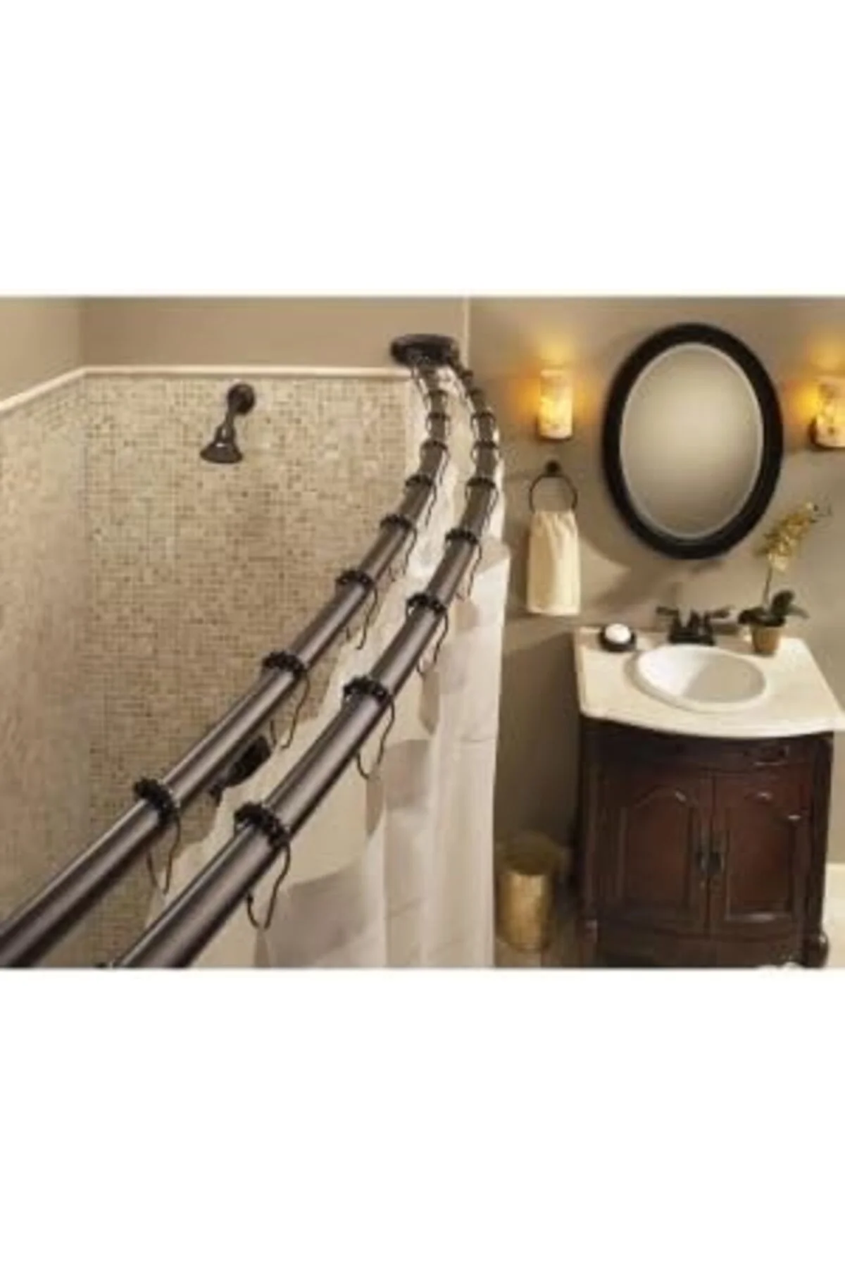 TTKTEKNOLOJİ 6610BN Brantford Brushed nickel two-handle high arc 