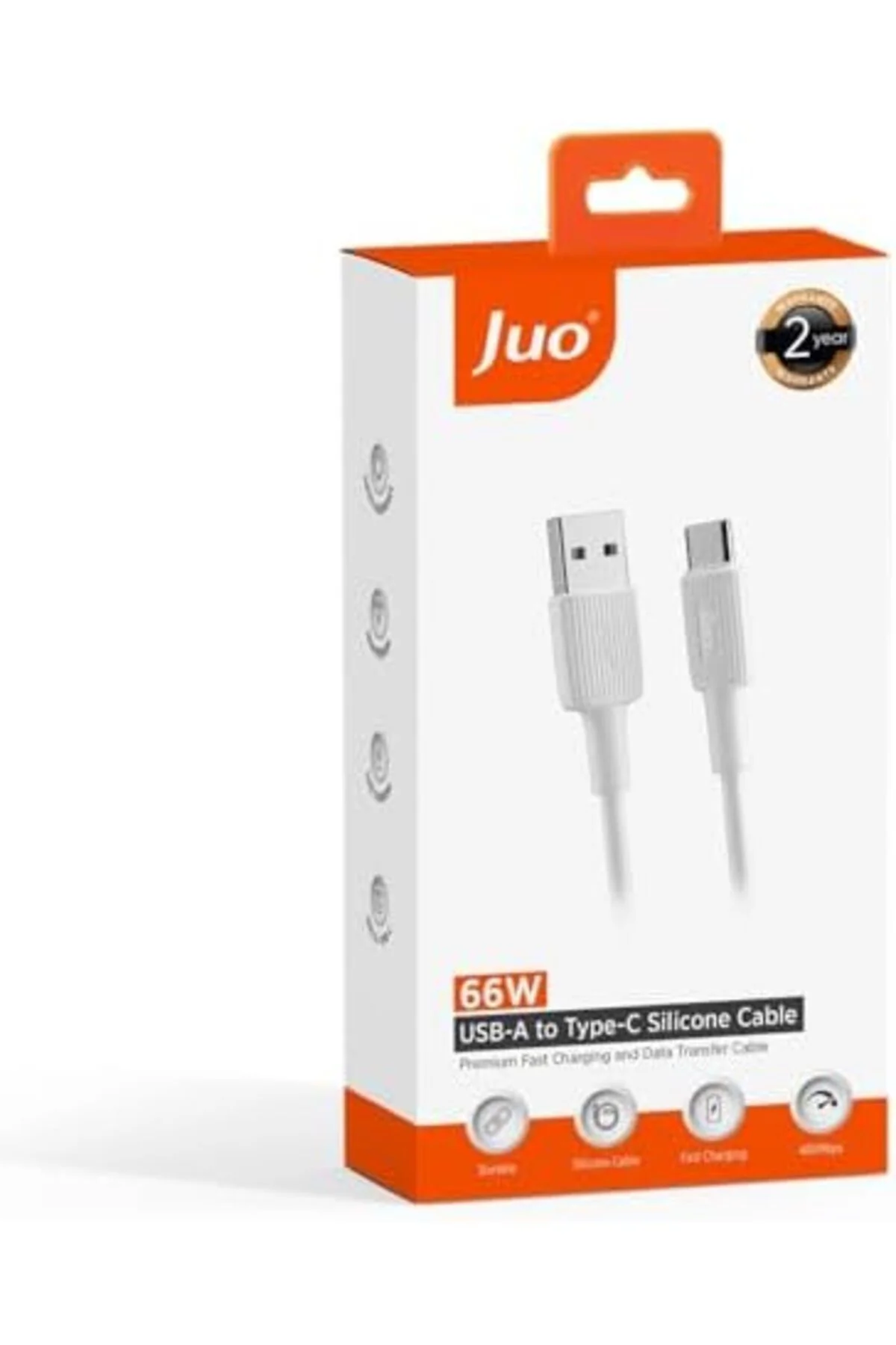TTKTEKNOLOJİ 66W USB-A to USB Type-C Silikon Hızlı Şarj ve Data K TTKTEKNOLOJİ 66W USB-A to USB Type-C Silikon Hızlı Şarj ve Data K