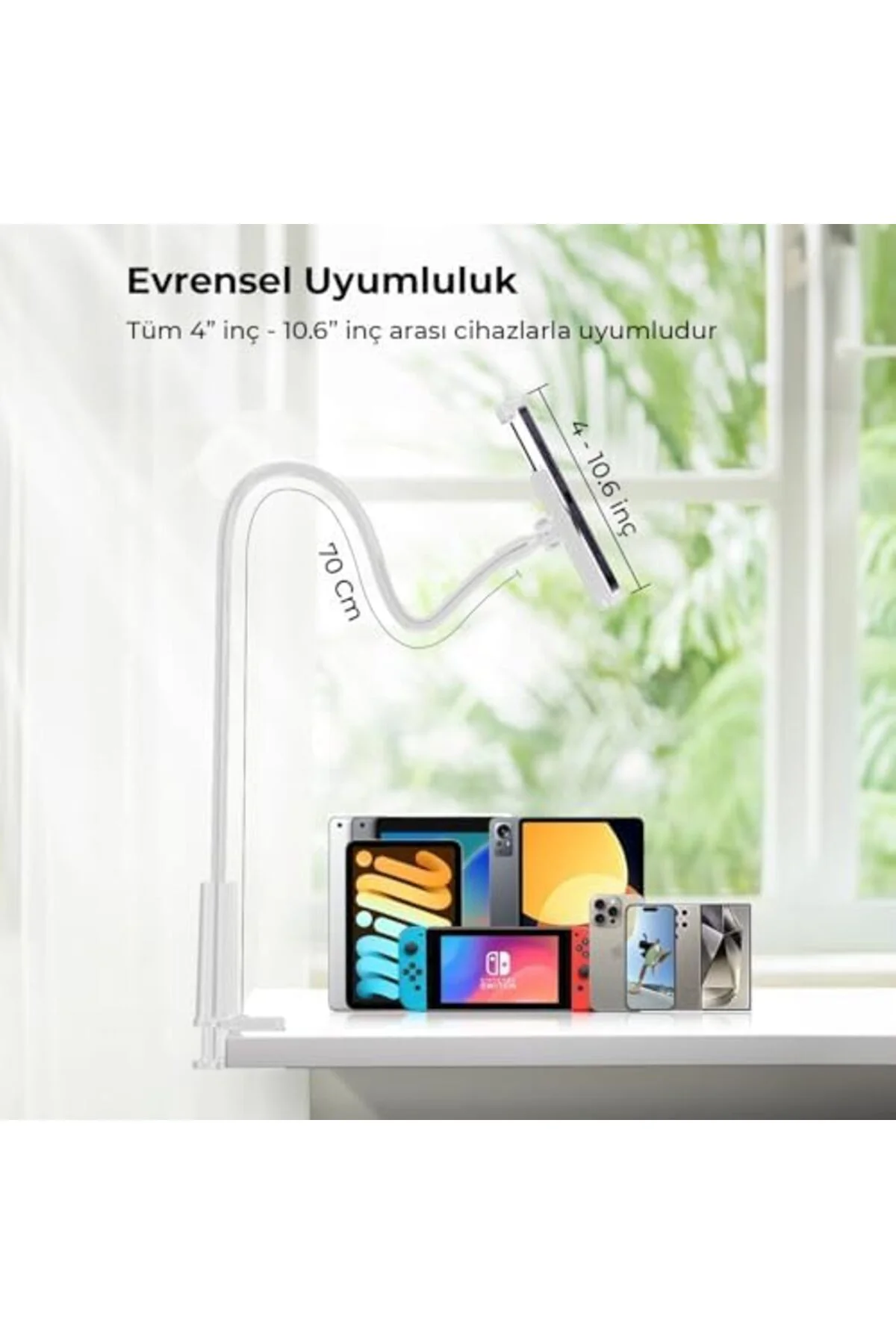 TTKTEKNOLOJİ 70 CM Akrobat Esnek Tablet ve Telefon Tutucu Stand B
