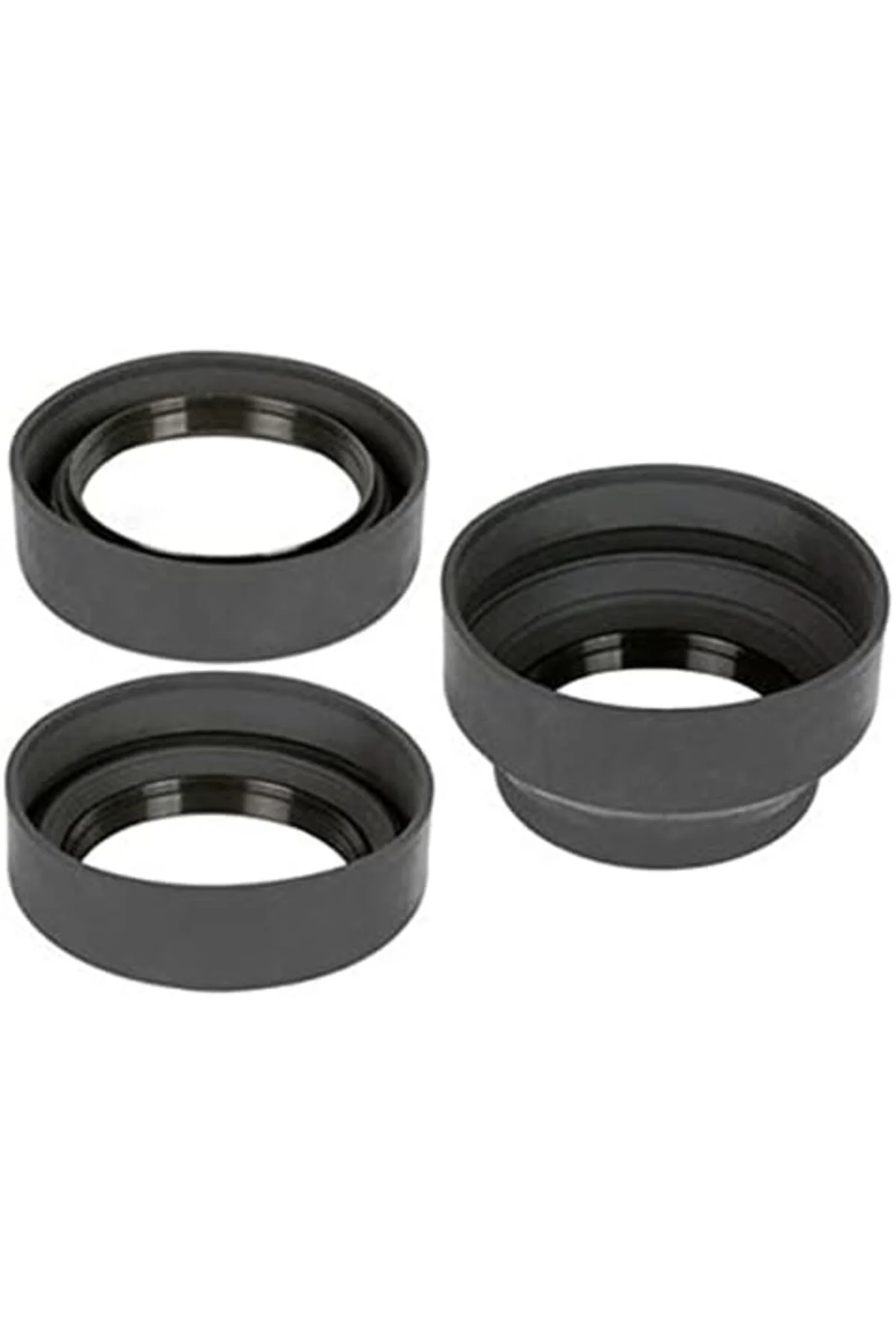 TTKTEKNOLOJİ 72mm Üç Kademeli Kauçuk Parasoley, Lens Hood TTKTEKN