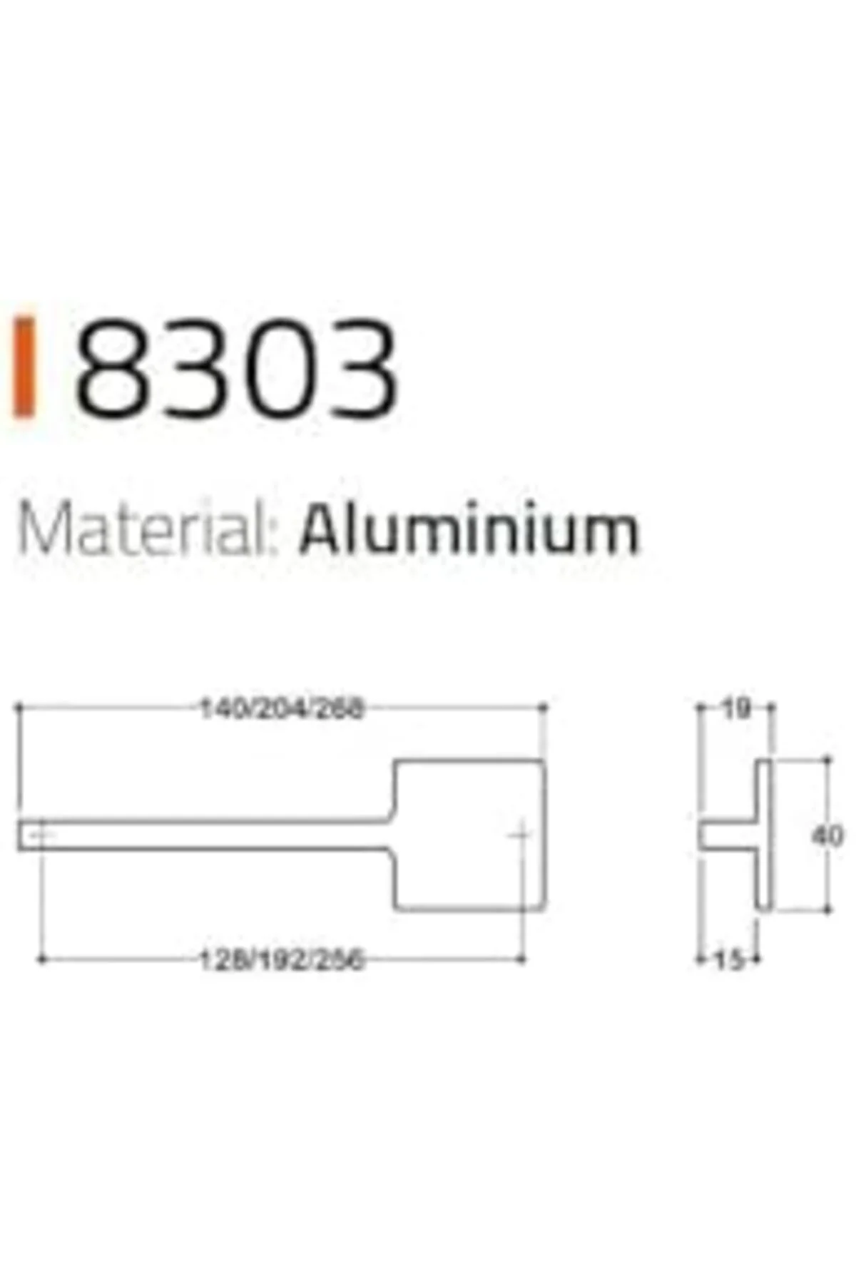 TTKTEKNOLOJİ 8303 Modern Kulp Renk 192 Mm KRK 395519