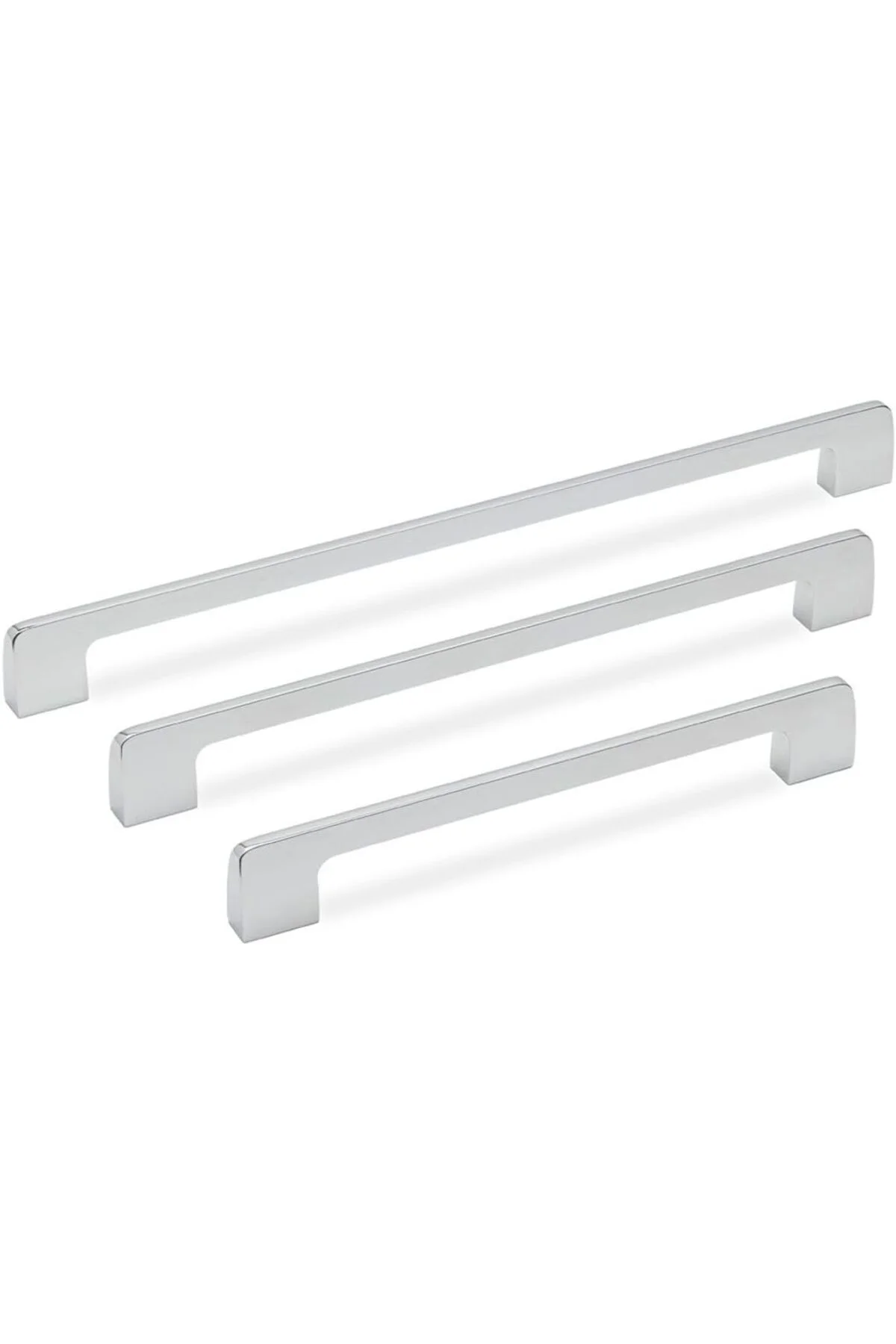 TTKTEKNOLOJİ 8537 Modern Kulp Siyah Renk 448 Mm Krom Tek Ebat Ssy
