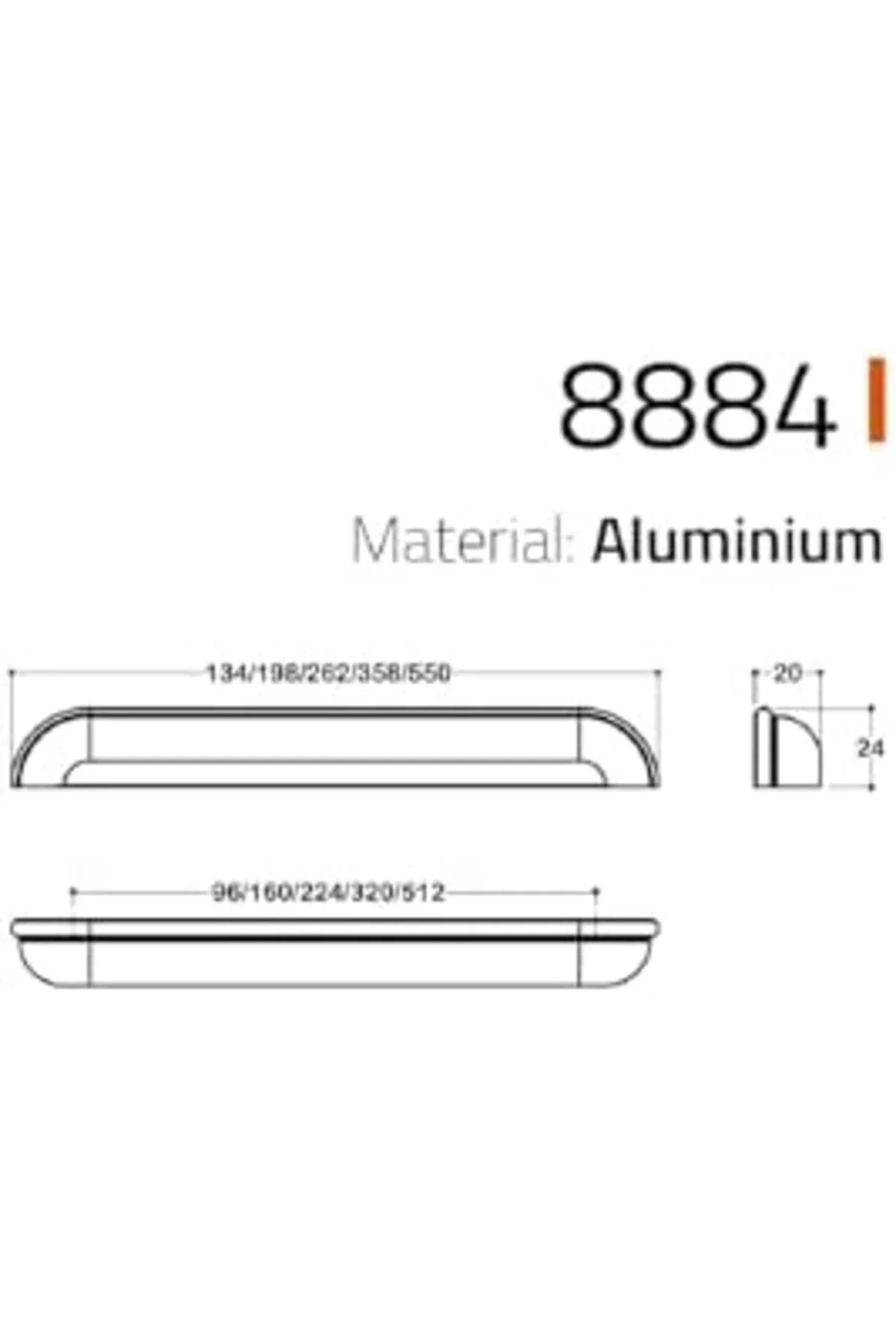 TTKTEKNOLOJİ 8884 Antik Rengi Tas Kulp 96 Mm Antik Tek Ebat Ssy88