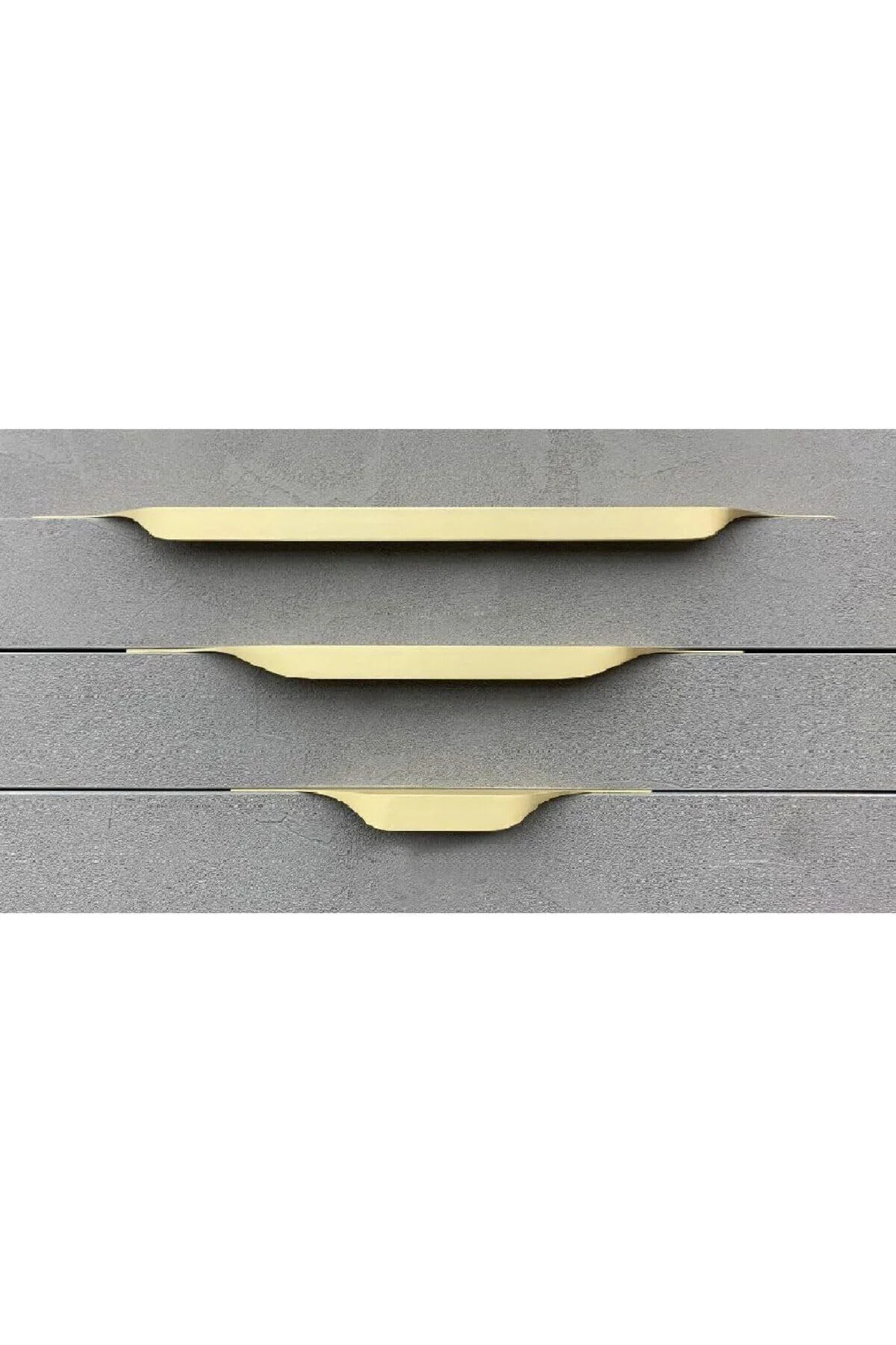 TTKTEKNOLOJİ 8900 Entegre Kulp Mat Altın Renk 160 Mm KRK 395519