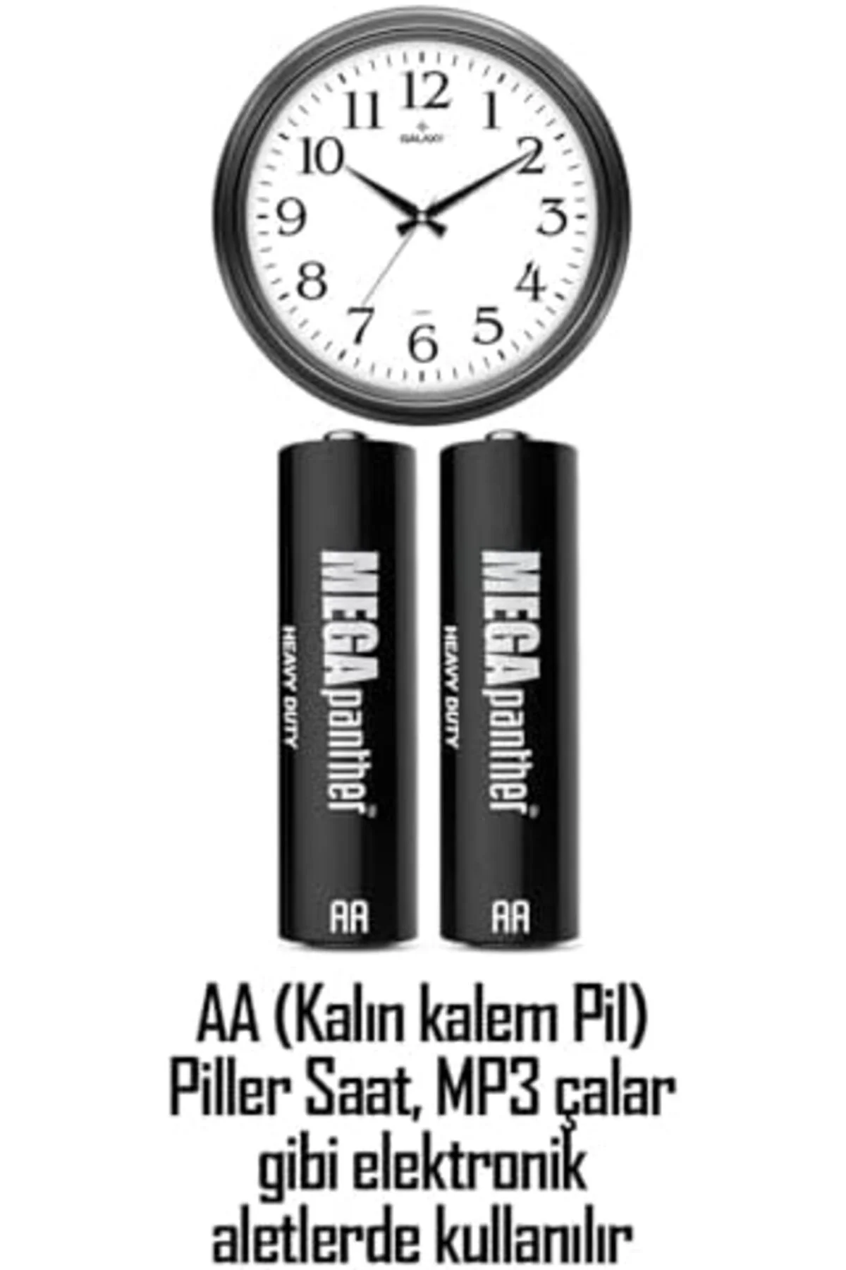 TTKTEKNOLOJİ 8li AA R6 Kalın Kalem Pil Saat Pili Zn-C 1.5V TTKTEK