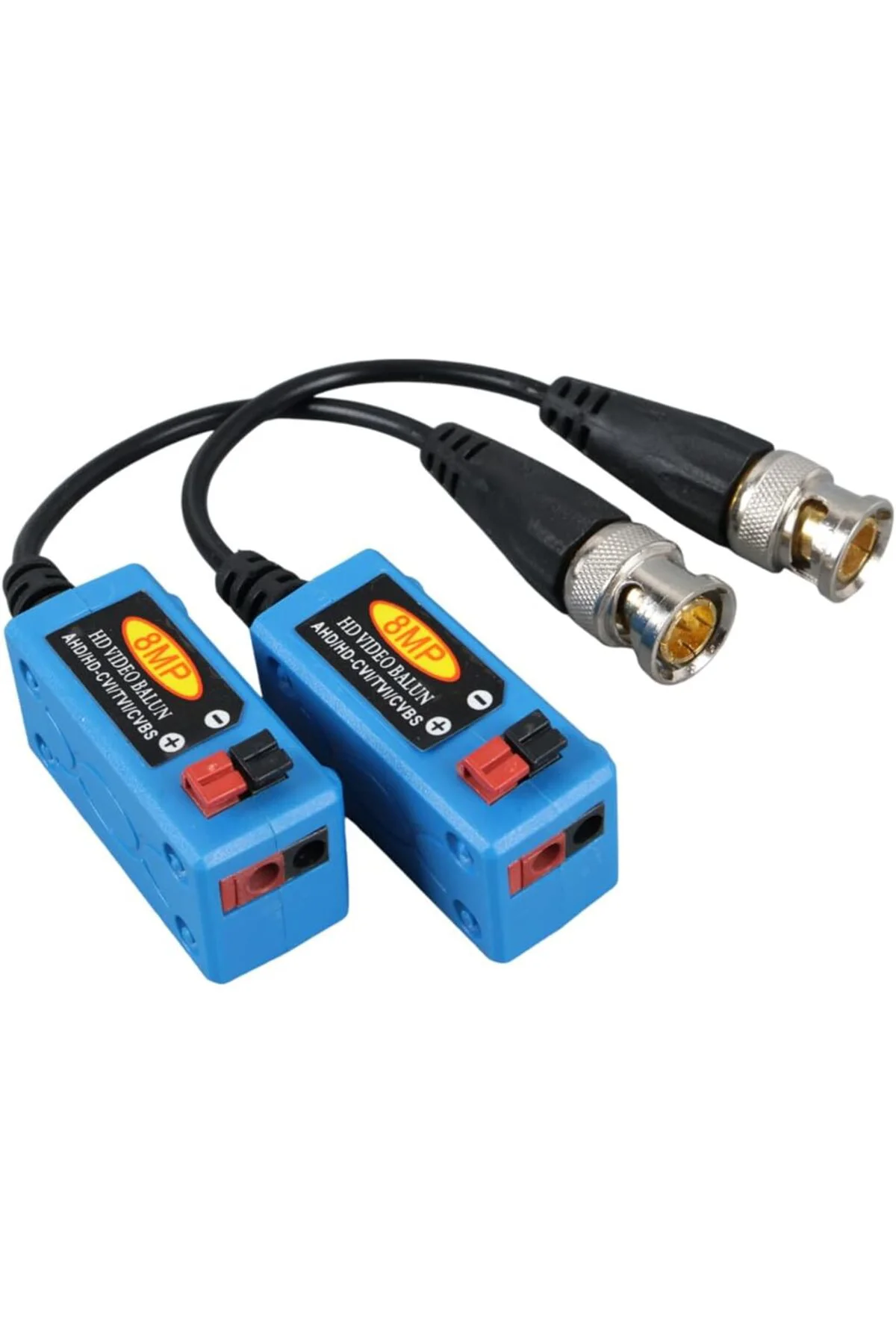 TTKTEKNOLOJİ 8MP MAX 600 Metre HD-TVI/CVI/AHD/CVBS HD Video Balun