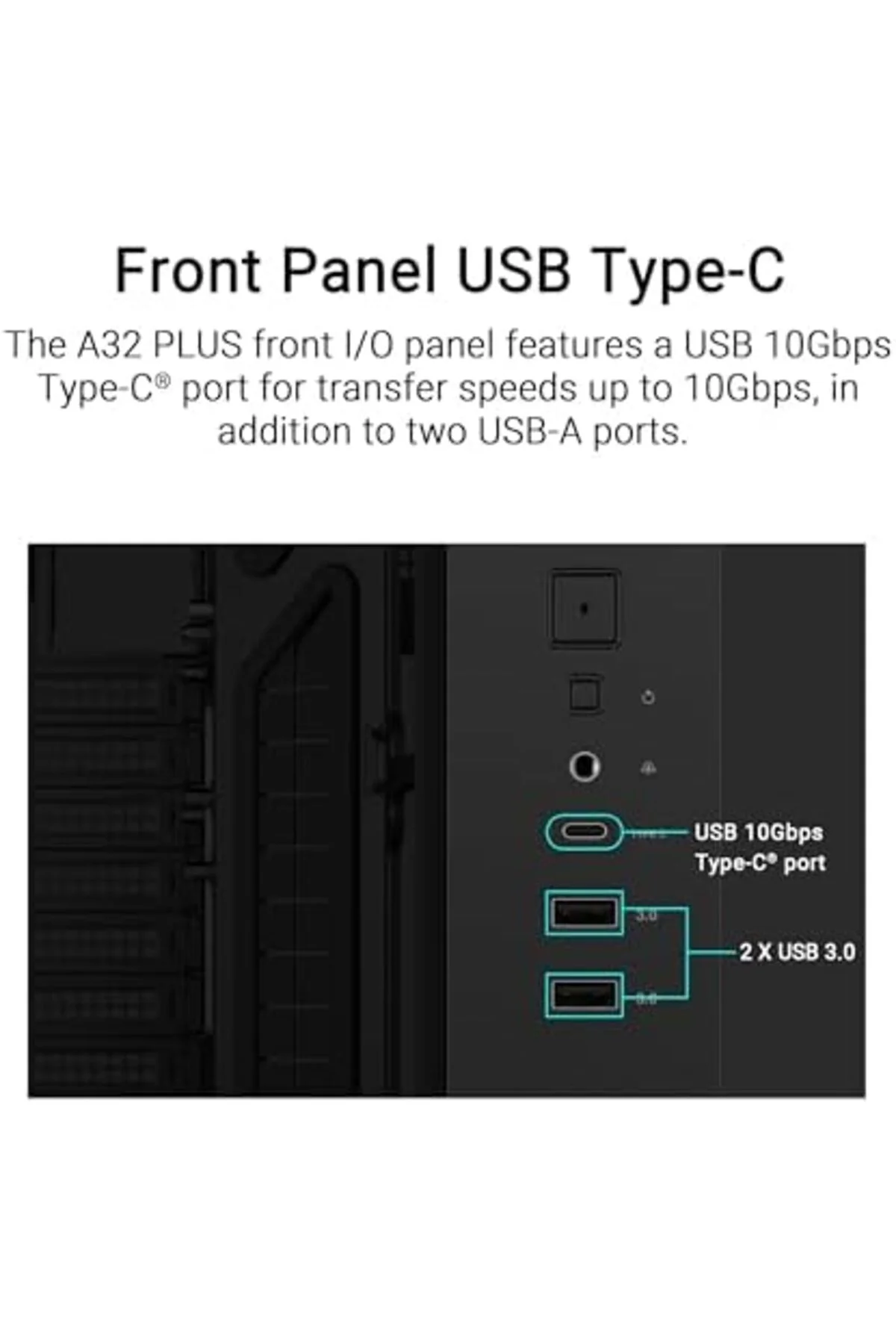 TTKTEKNOLOJİ A32 Plus - Chassis ATX (radiadores de 360 mm y Tarje