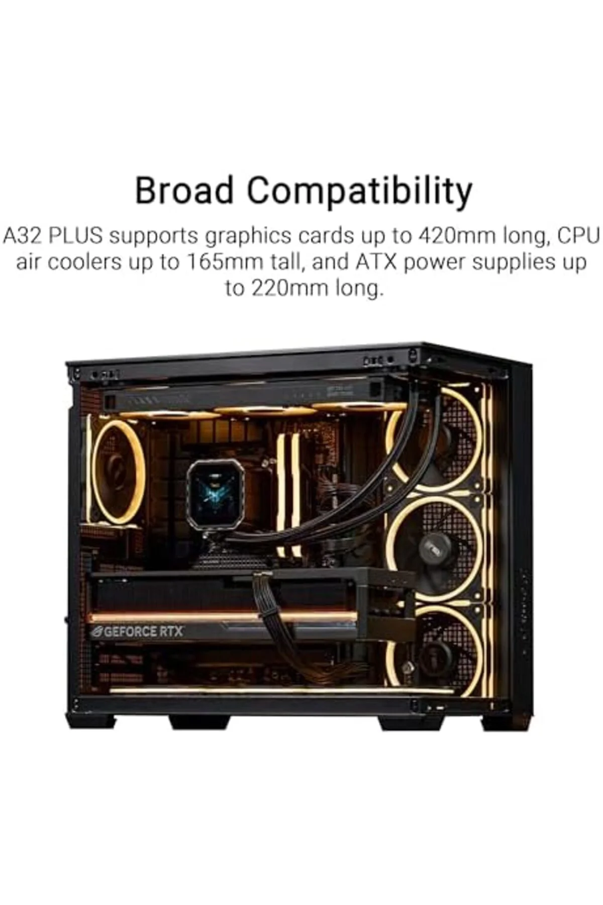 TTKTEKNOLOJİ A32 Plus - Chassis ATX (radiadores de 360 mm y Tarje