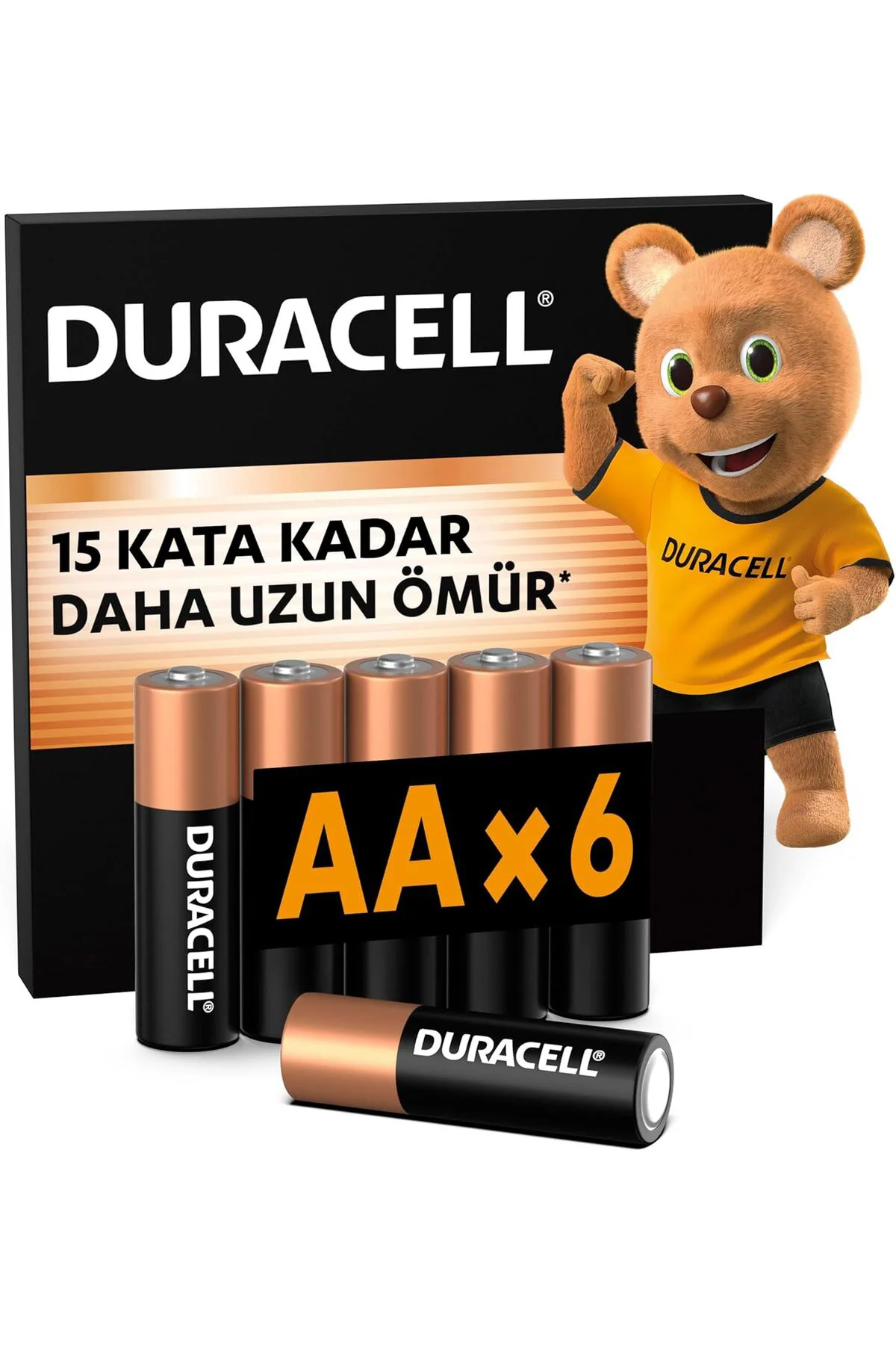 TTKTEKNOLOJİ AA Alkalin Kalem Pil (6'lı paket) 1,5 V LR6/MN1500 T