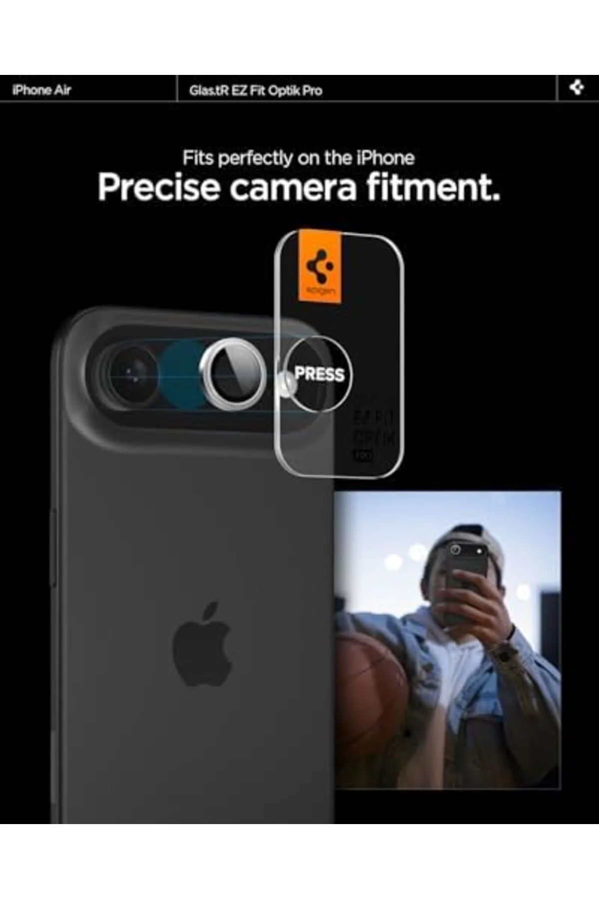 TTKTEKNOLOJİ Air ile Uyumlu Kamera Lens Camı Koruyucu Kolay Kurul