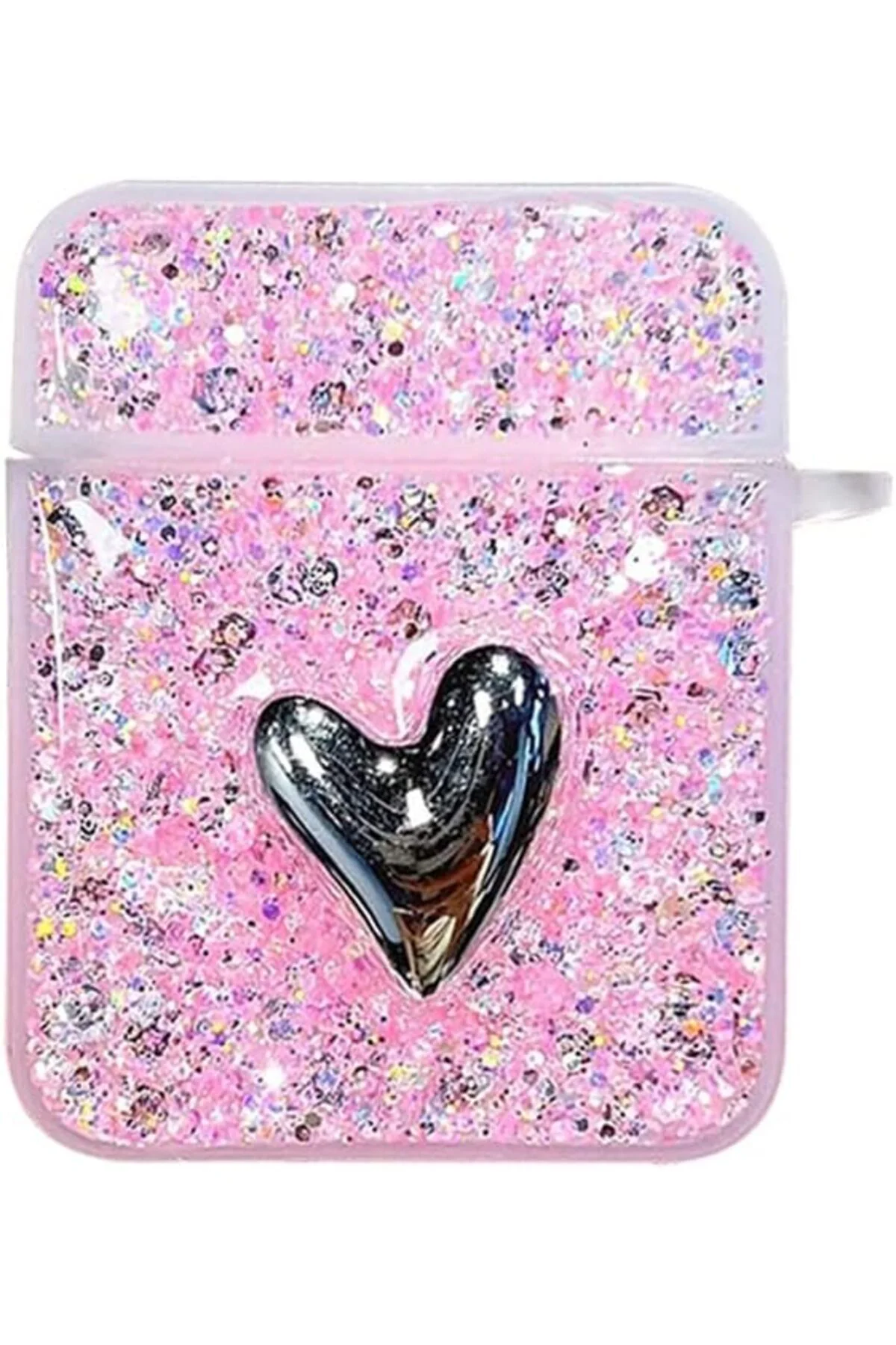TTKTEKNOLOJİ AirPods 1. Nesil / 2. Nesil için Kılıf Glitter Shiny