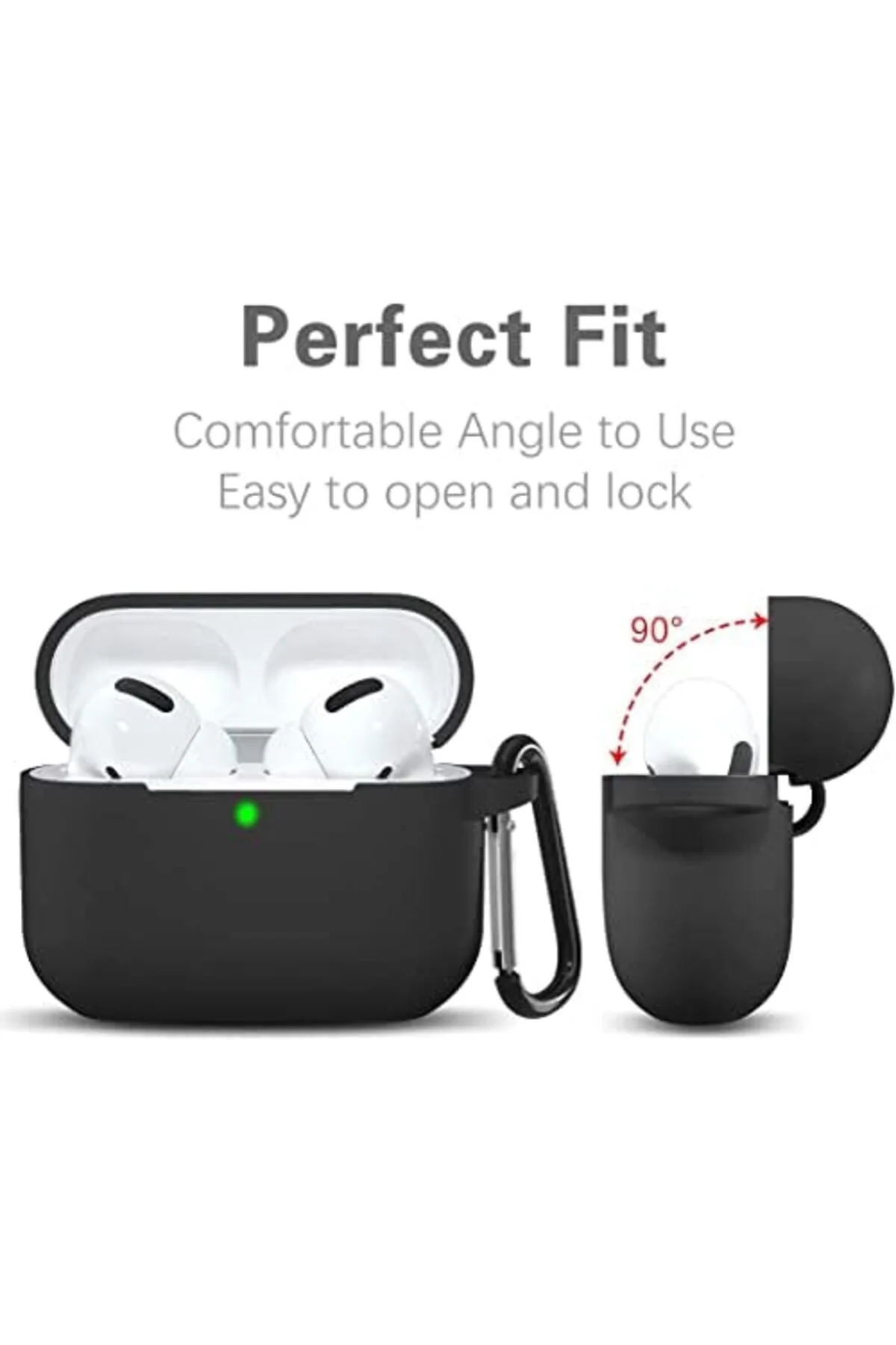 TTKTEKNOLOJİ AirPods Pro 1.Nesil ile Uyumlu Kılıf, Tam Koruyuculu