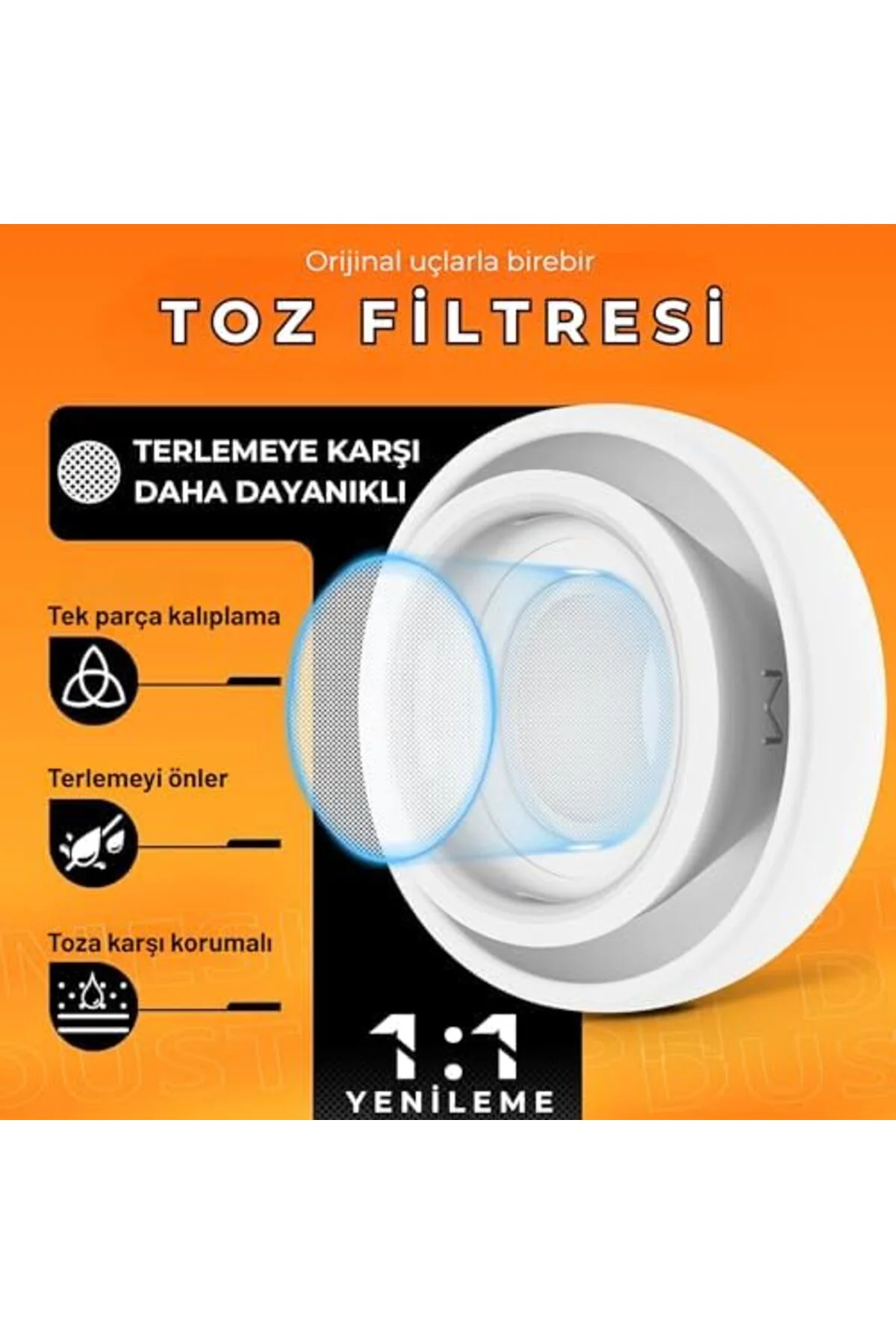TTKTEKNOLOJİ AirPods Pro ve Pro 2.Nesil Uyumlu Anc Delikli Üç Boy