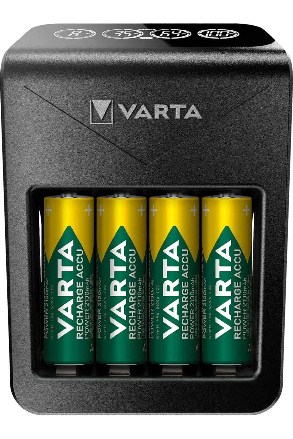 TTKTEKNOLOJİ Akü şarj cihazı, 4 x AA 2100 mAh dahil, şarj edilebi