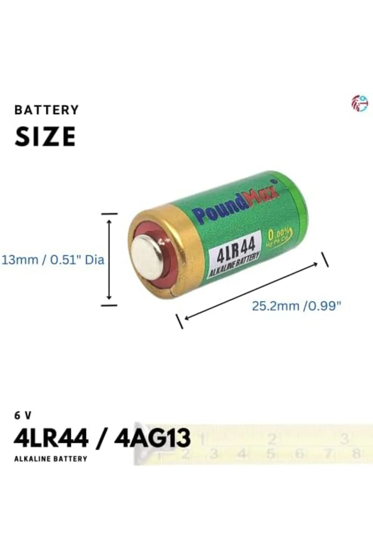 TTKTEKNOLOJİ Alkalin 5X 4LR44 (4AG13, L1325), 6V | 1x 5'li paket 