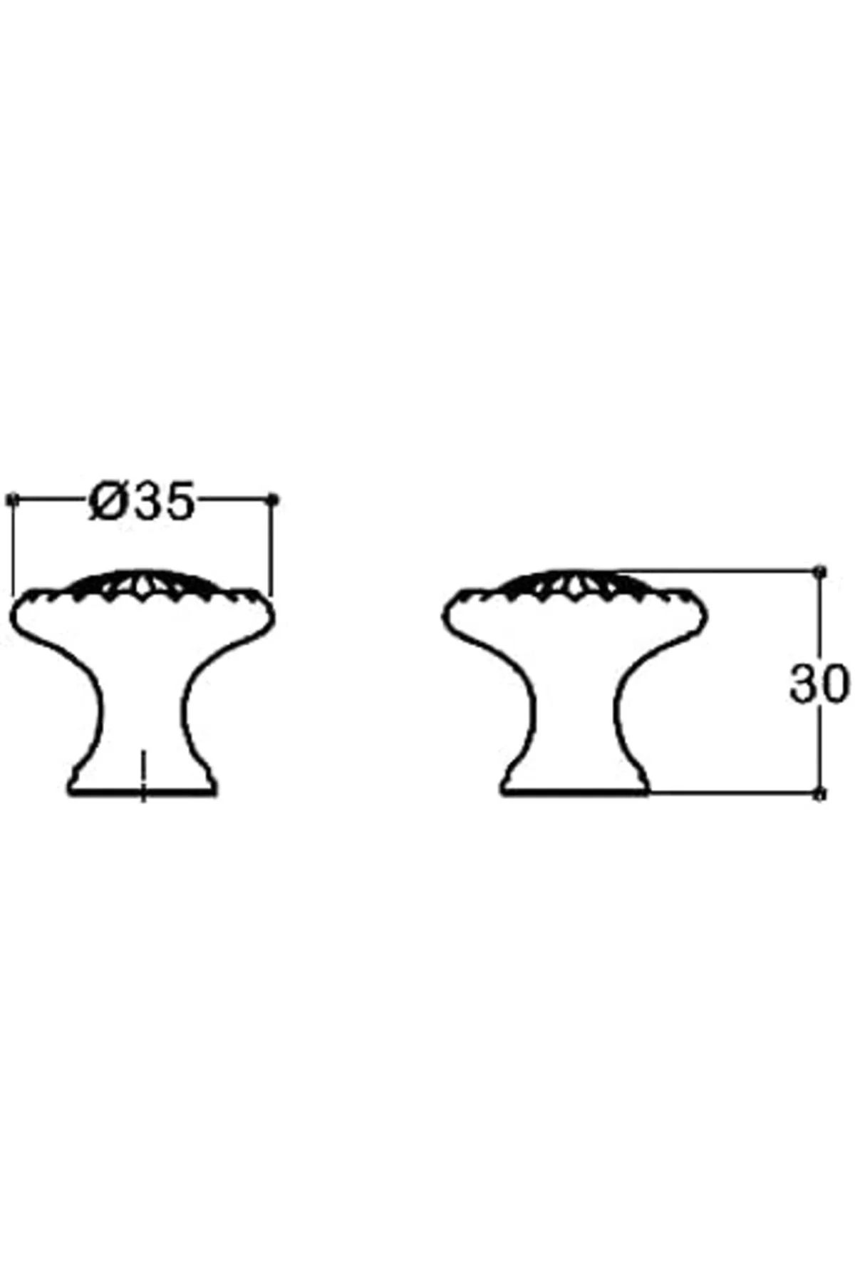 TTKTEKNOLOJİ altın rengi 8 mm tek delikli Kulp KRK 395519