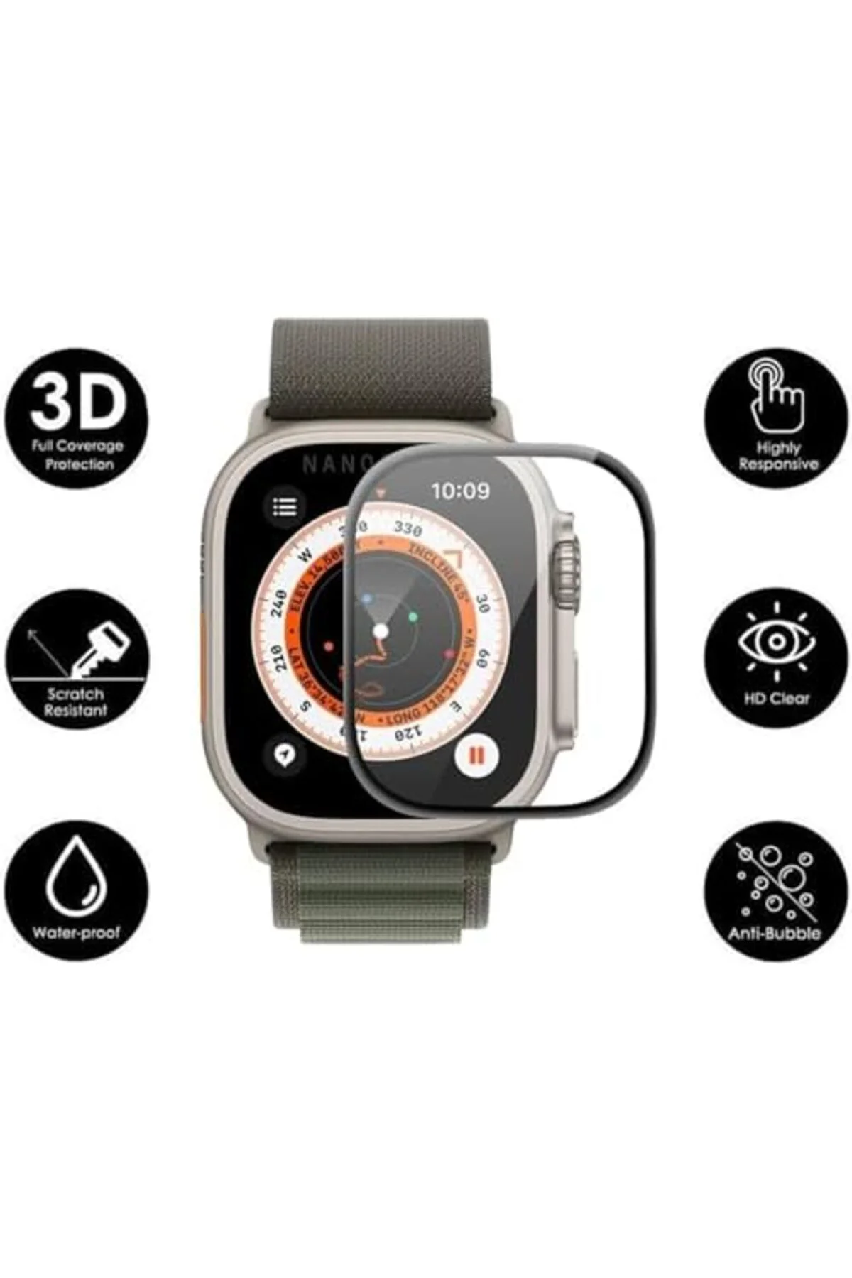 TTKTEKNOLOJİ Aparatlı Ultra 49 MM Cam Ekran Koruyucu Otomatik Kol