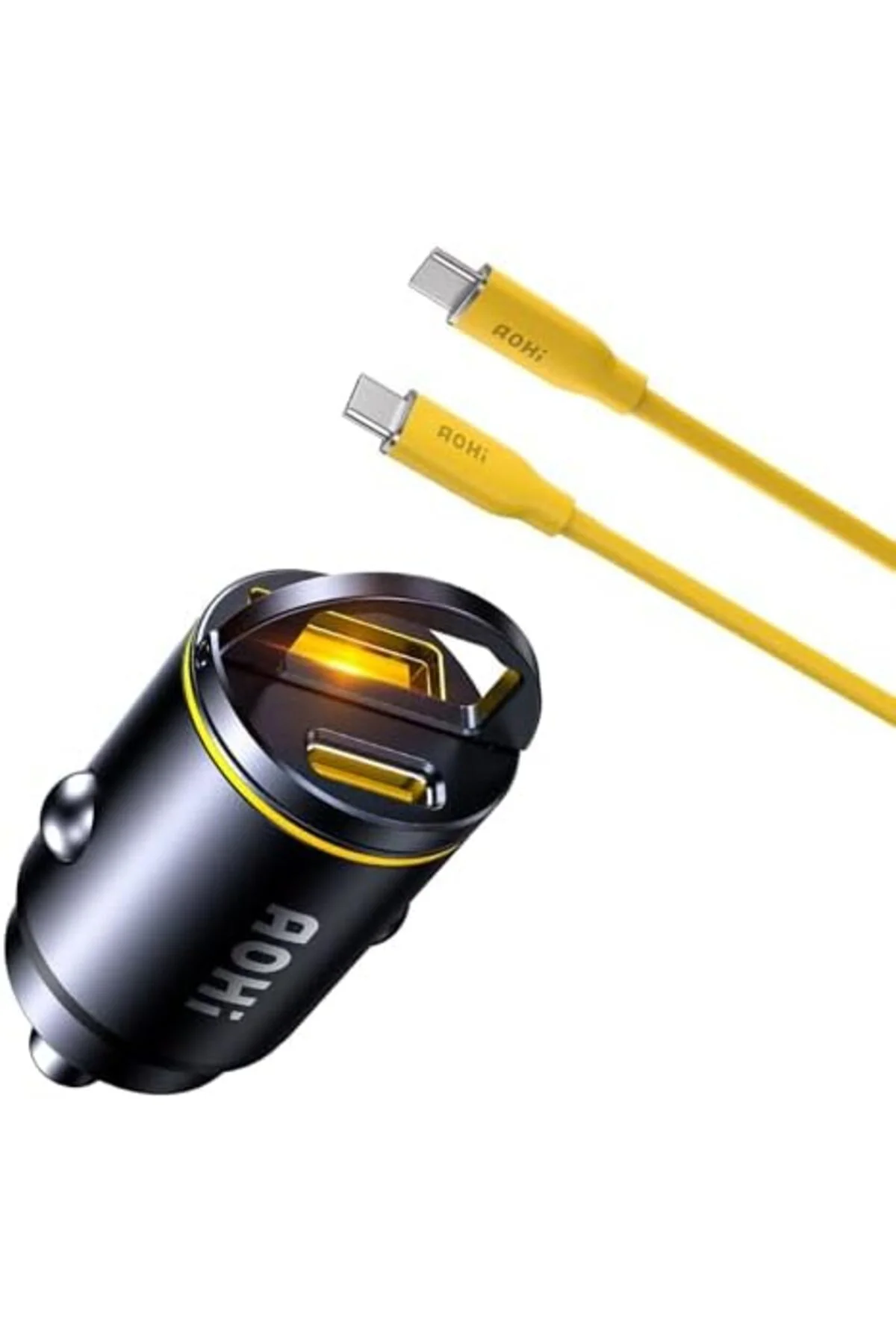 TTKTEKNOLOJİ Araç İçi 2 Portlu 45W Şarj Cihazı, 140W 1m PD 3.1 48