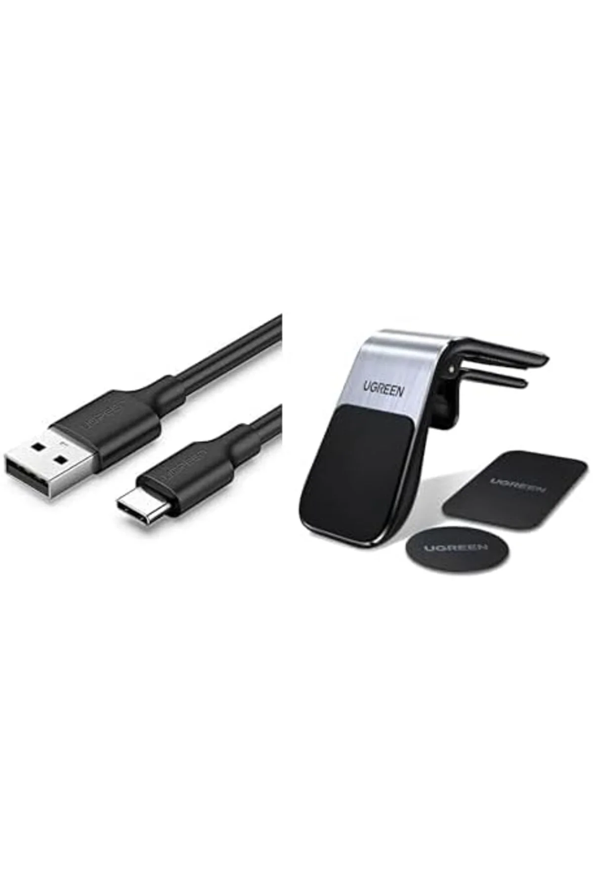 TTKTEKNOLOJİ Araç İçi Set: Manyetik Telefon Tutucu ve 1.5m Type-C