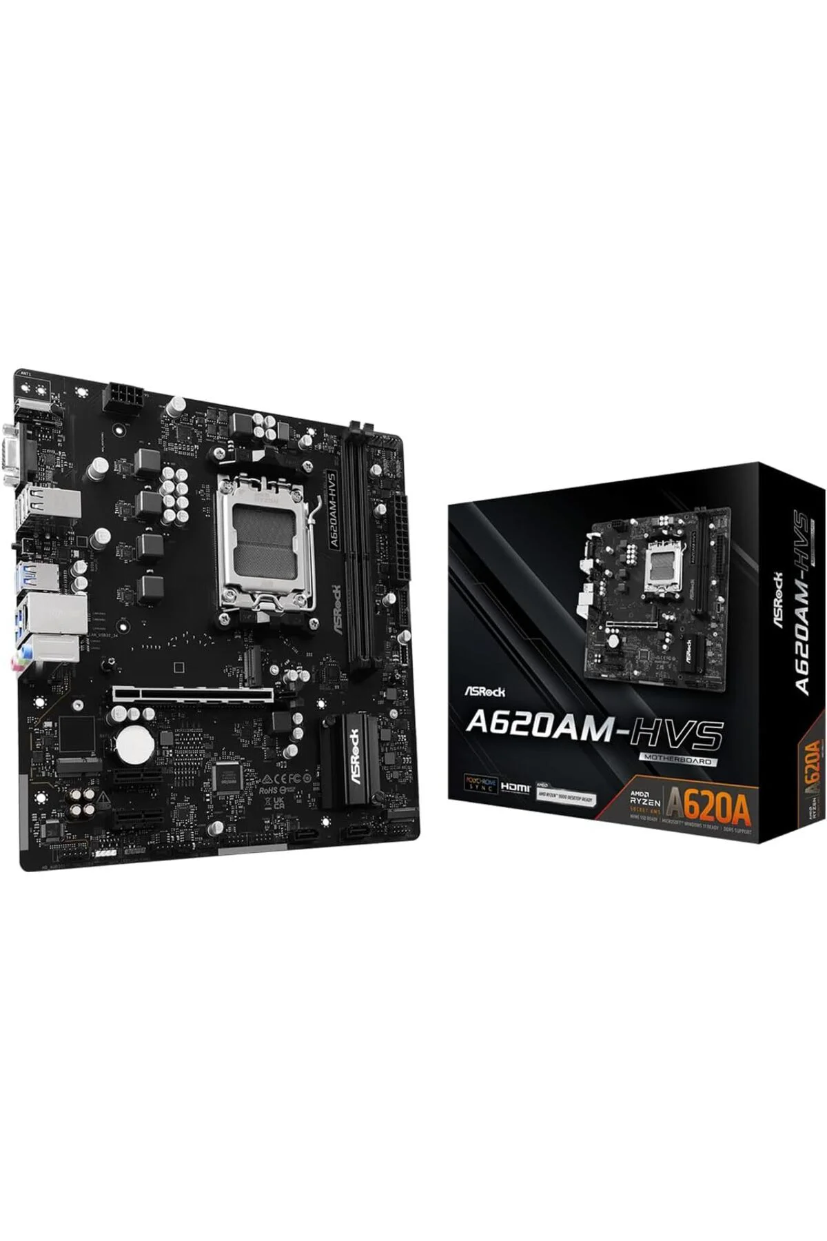 TTKTEKNOLOJİ ASRock A620AM-HVS AMD Ryzen 9000/8000 / 7000 Serisi 