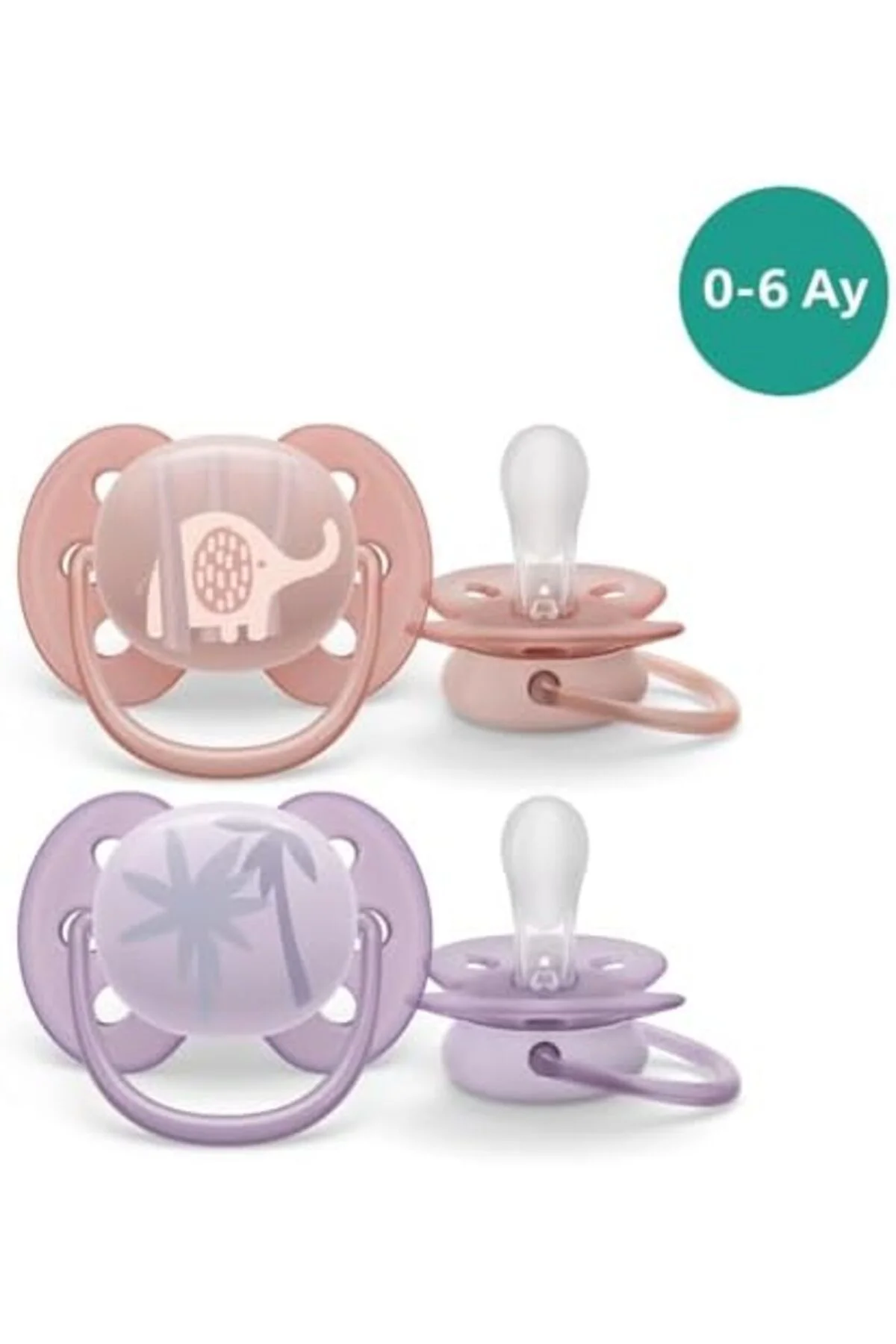 TTKTEKNOLOJİ Avent SCF091/09 Ultra Soft 0-6 Ay 2li Kız Emzik KRK 