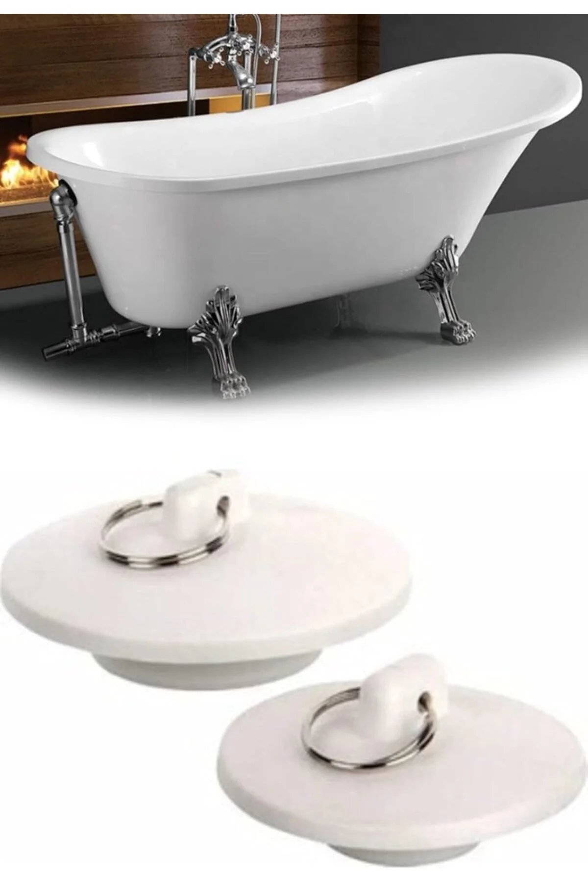 TTKTEKNOLOJİ Banyo Küvet Lavabo Tıpası Lavabo Gider Tıkacı 2li 14 TTKTEKNOLOJİ Banyo Küvet Lavabo Tıpası Lavabo Gider Tıkacı 2li 14
