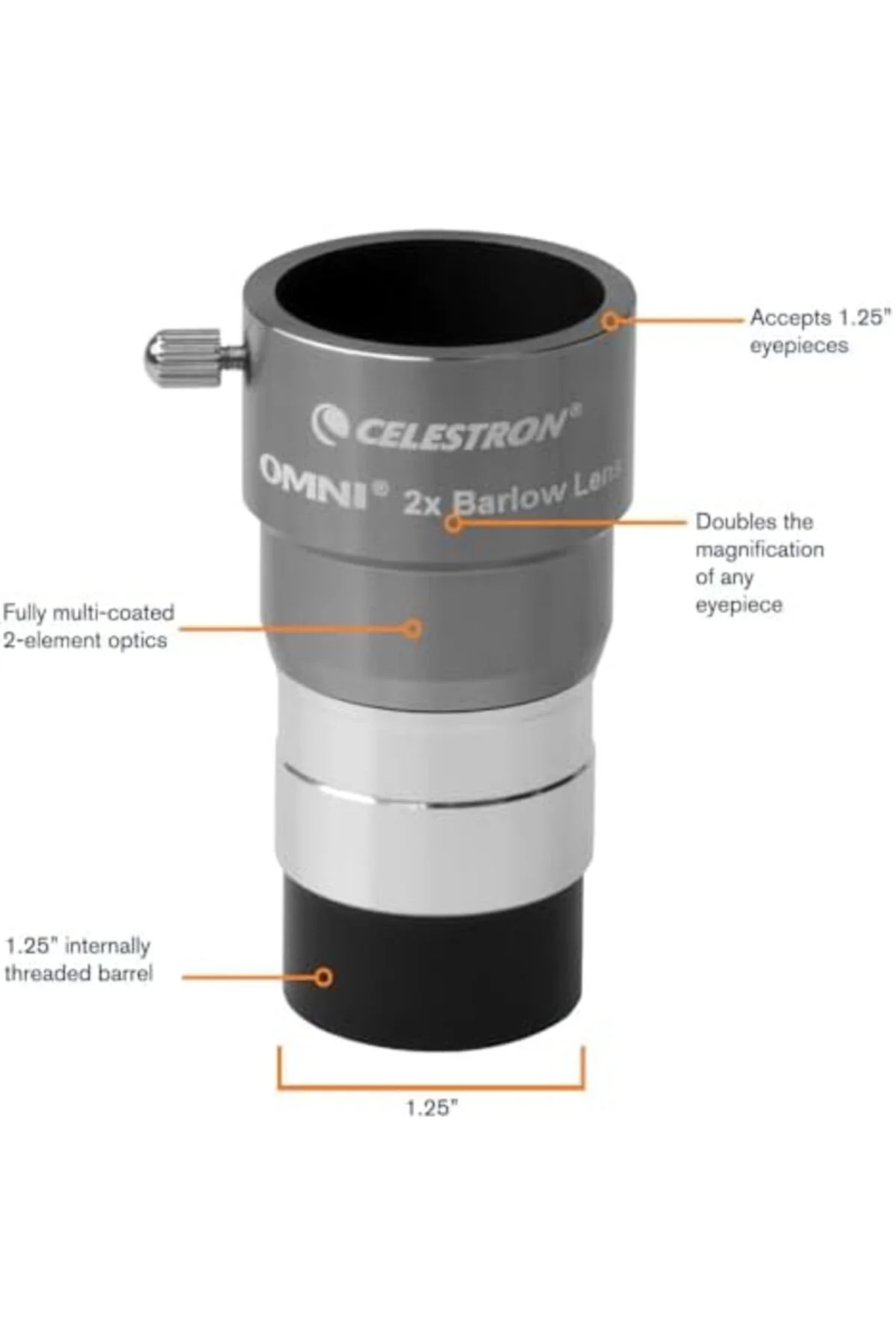 TTKTEKNOLOJİ Barlow Lens 2X CL 93326 TTKTEKNOLOJİ 395519