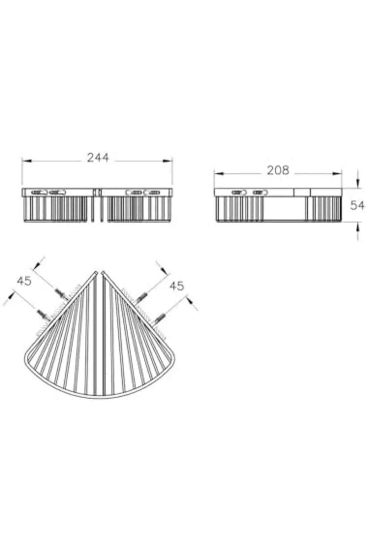 TTKTEKNOLOJİ Base 200 A44159 Tekli Süngerlik, Krom KRK 395519