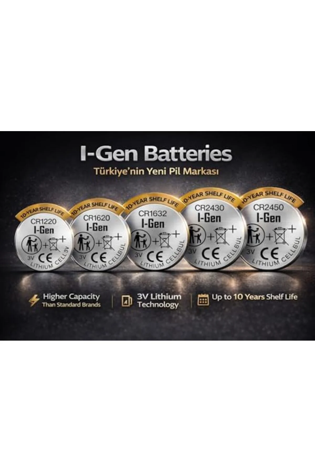 TTKTEKNOLOJİ Batteries CR2430 Lityum Düğme Pil 3V CR2430 TTKTEKNO