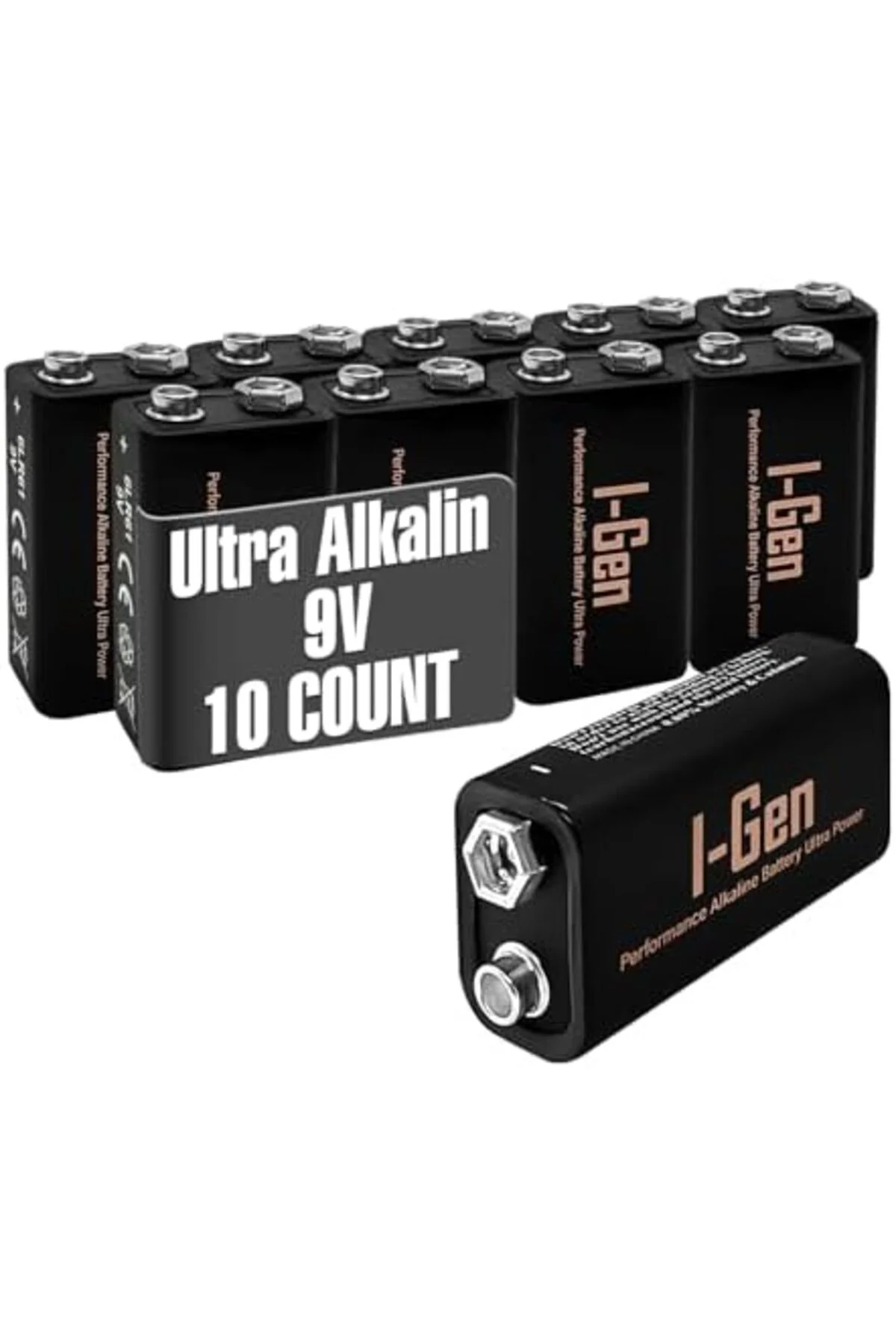 TTKTEKNOLOJİ Batteries 6LR61 Ultra Alkalin 9 Volt Pil 9V Kare Pil