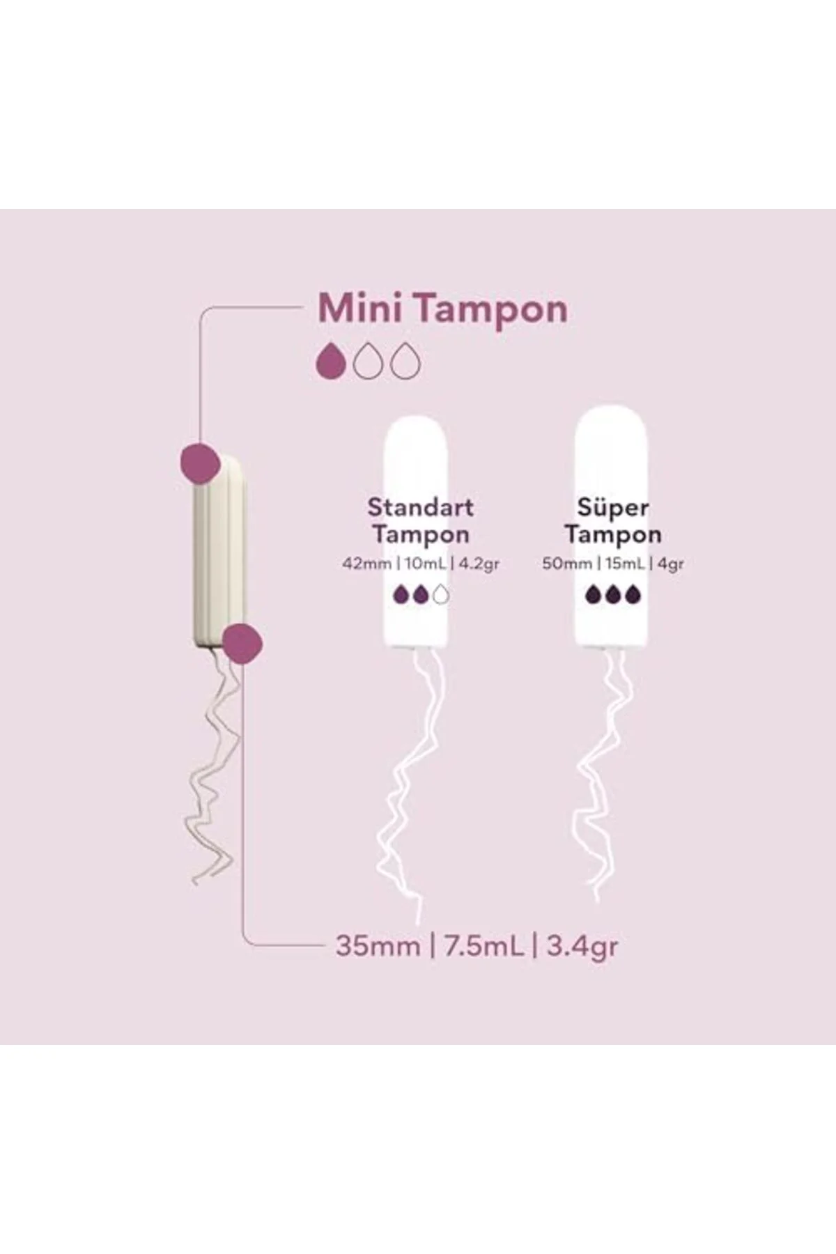 TTKTEKNOLOJİ beije 10'lu Mini Tampon KRK 395519
