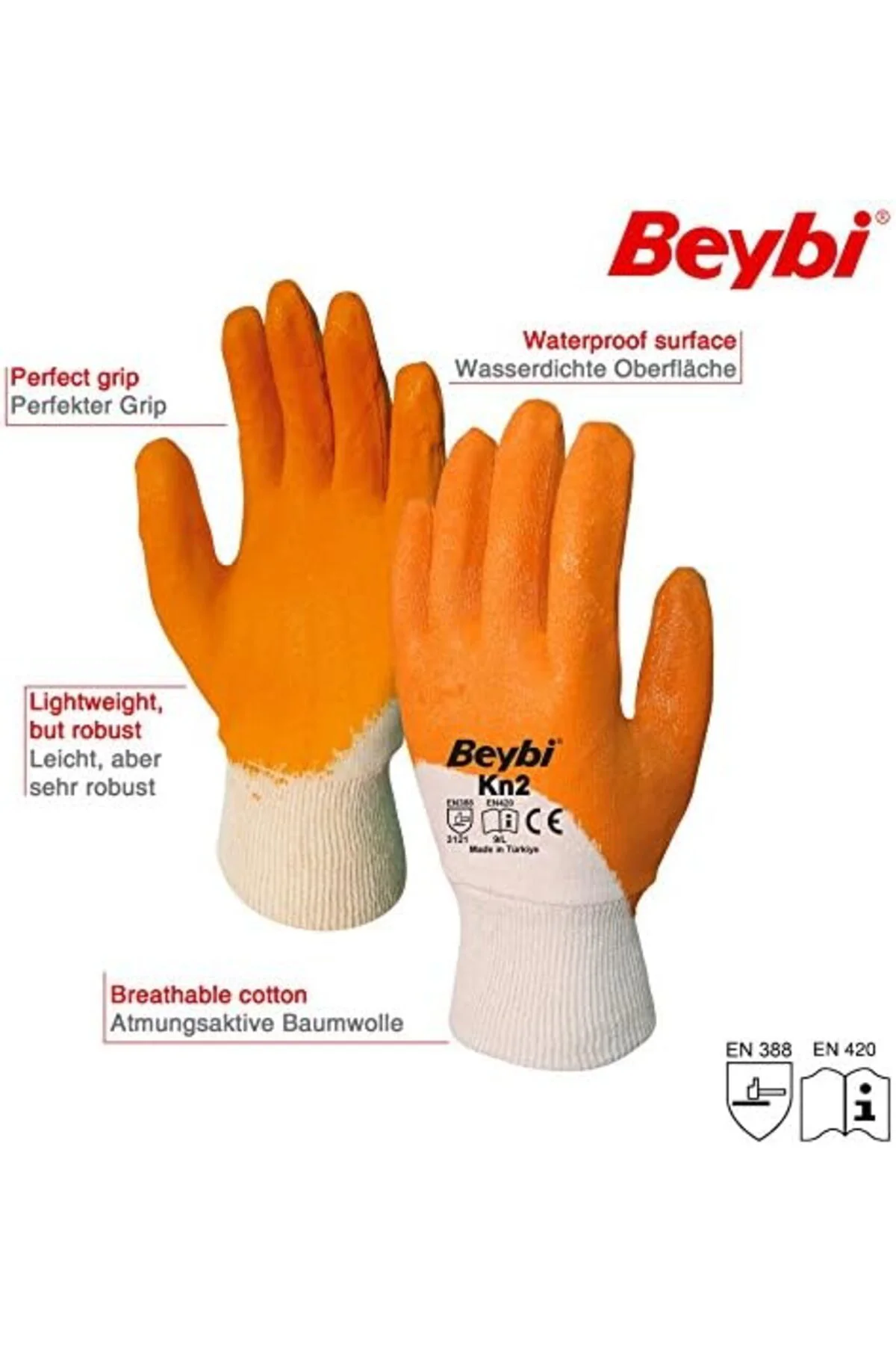 TTKTEKNOLOJİ Beybi Eldiven No:10 Turuncu KRK 395519