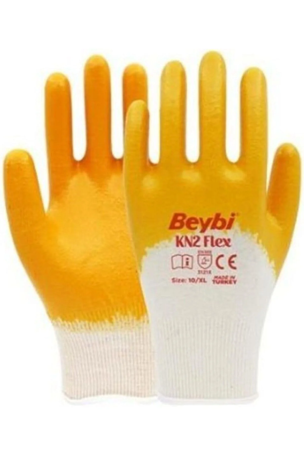 TTKTEKNOLOJİ Beybi Nitril Iş Eldiveni Kn2 Sarı No:10 5 Li KRK 395