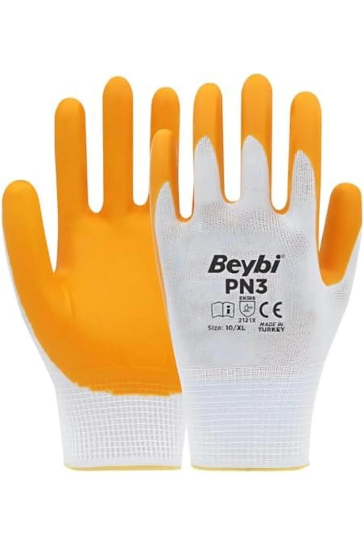 TTKTEKNOLOJİ Beybi Pn3 Beyaz Sarı Eldiven 10 KRK 395519