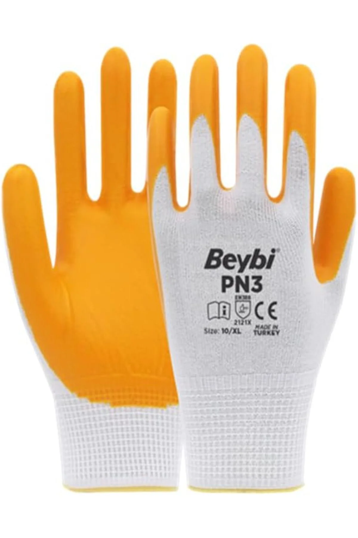 TTKTEKNOLOJİ Beybi Pn3 Polyester Örme Yarı Nitril Kaplı İş Eldive