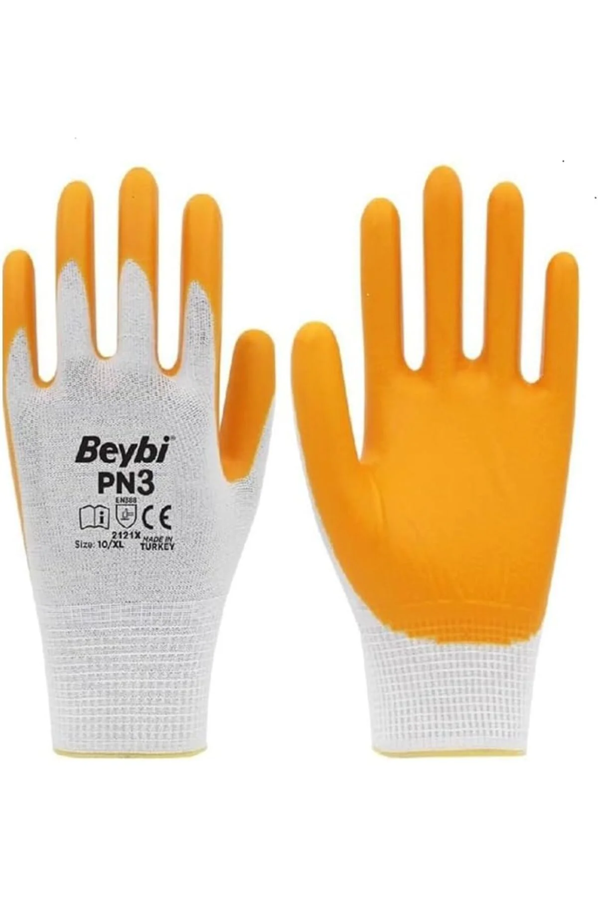 TTKTEKNOLOJİ Beybi Pn3 Polyester Örme Yarı Nitril Kaplı İş Eldive