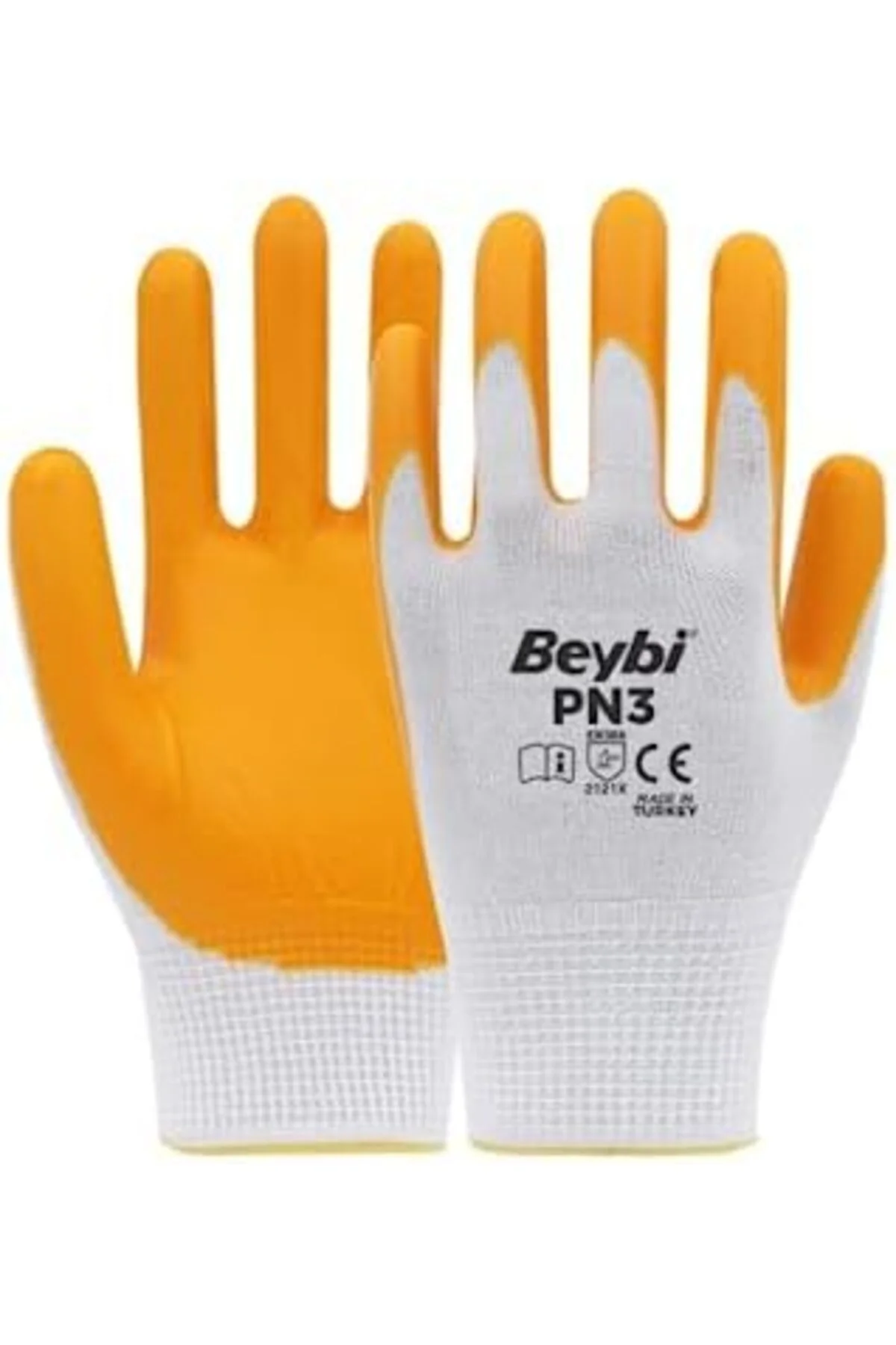 TTKTEKNOLOJİ Beybi Pn3 Polyester Örme Yarı Nitril Kaplı İş Eldive
