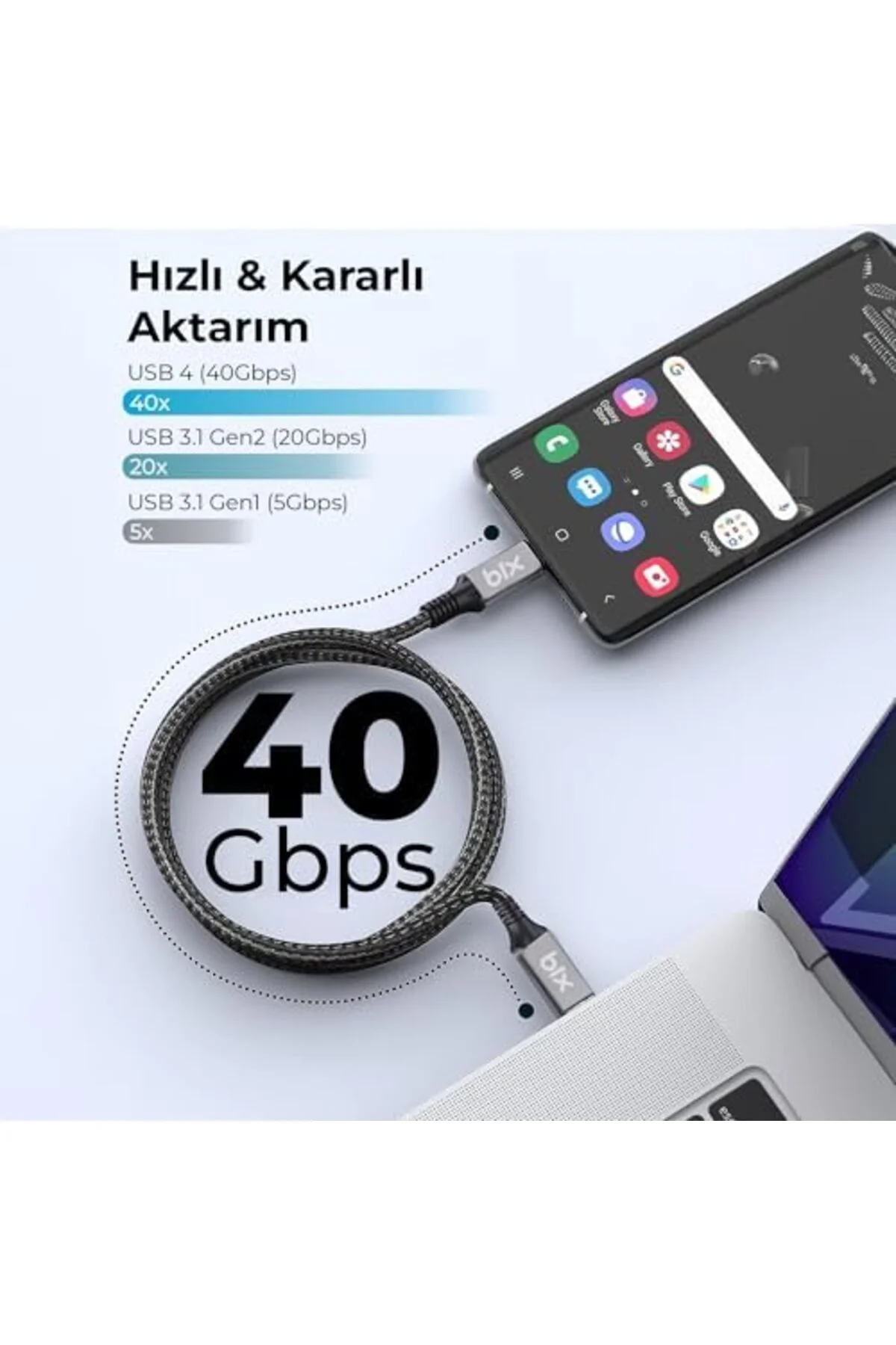 TTKTEKNOLOJİ Bix BXCC242 USB4 Thunderbolt 3/4 Uyumlu USB-C IF 240 TTKTEKNOLOJİ Bix BXCC242 USB4 Thunderbolt 3/4 Uyumlu USB-C IF 240