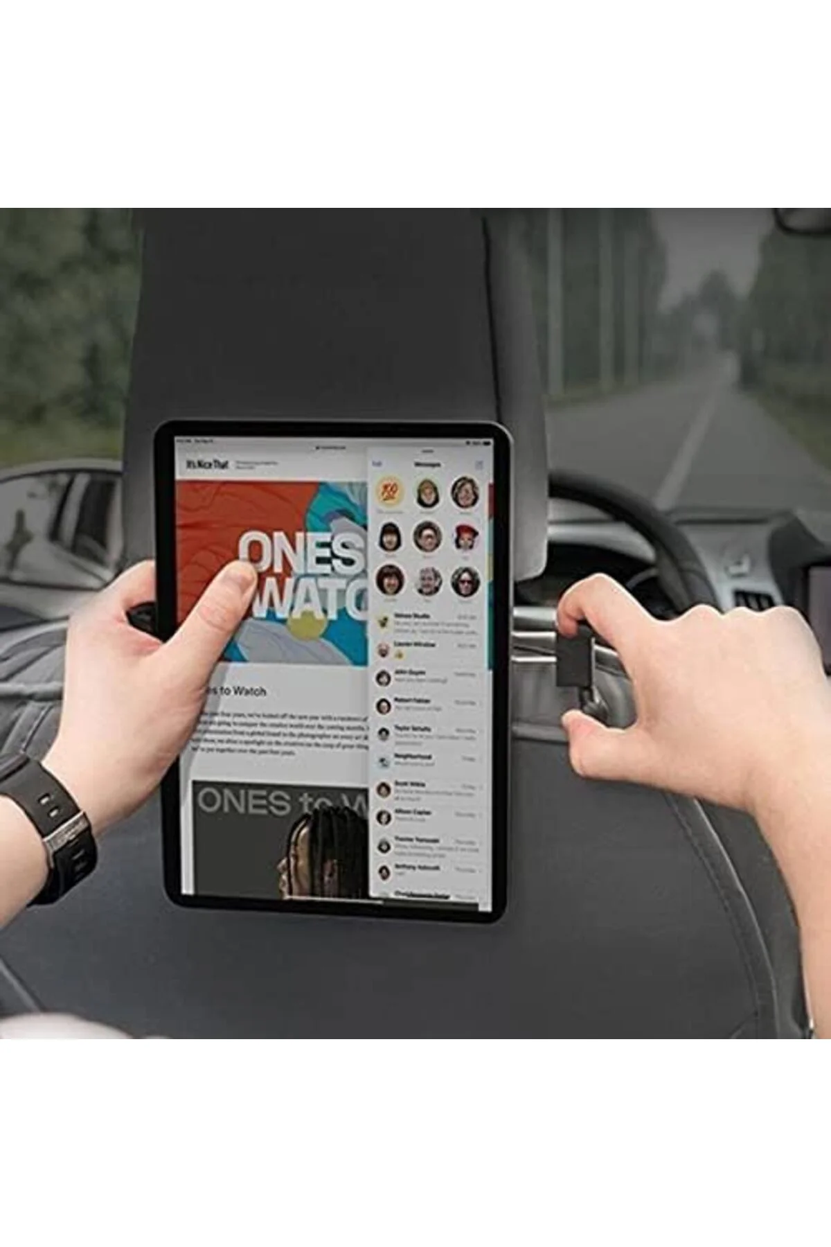 TTKTEKNOLOJİ Bix Saiji T55 Araç İçi Tablet Telefon Tutucu 360° Dö