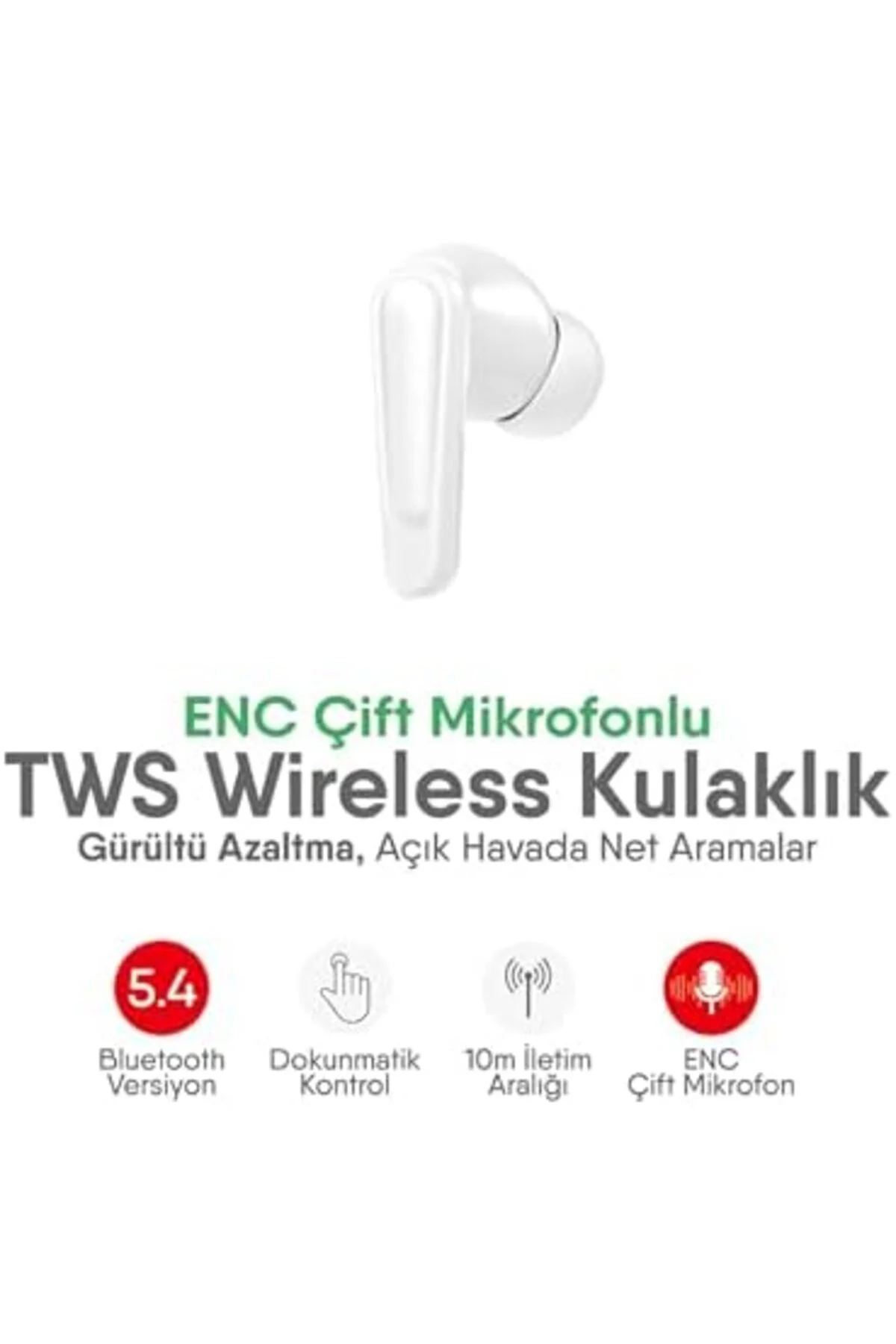 TTKTEKNOLOJİ Bluetooth Kulaklık 5.4 – ENC Teknolojili - Gürültü A