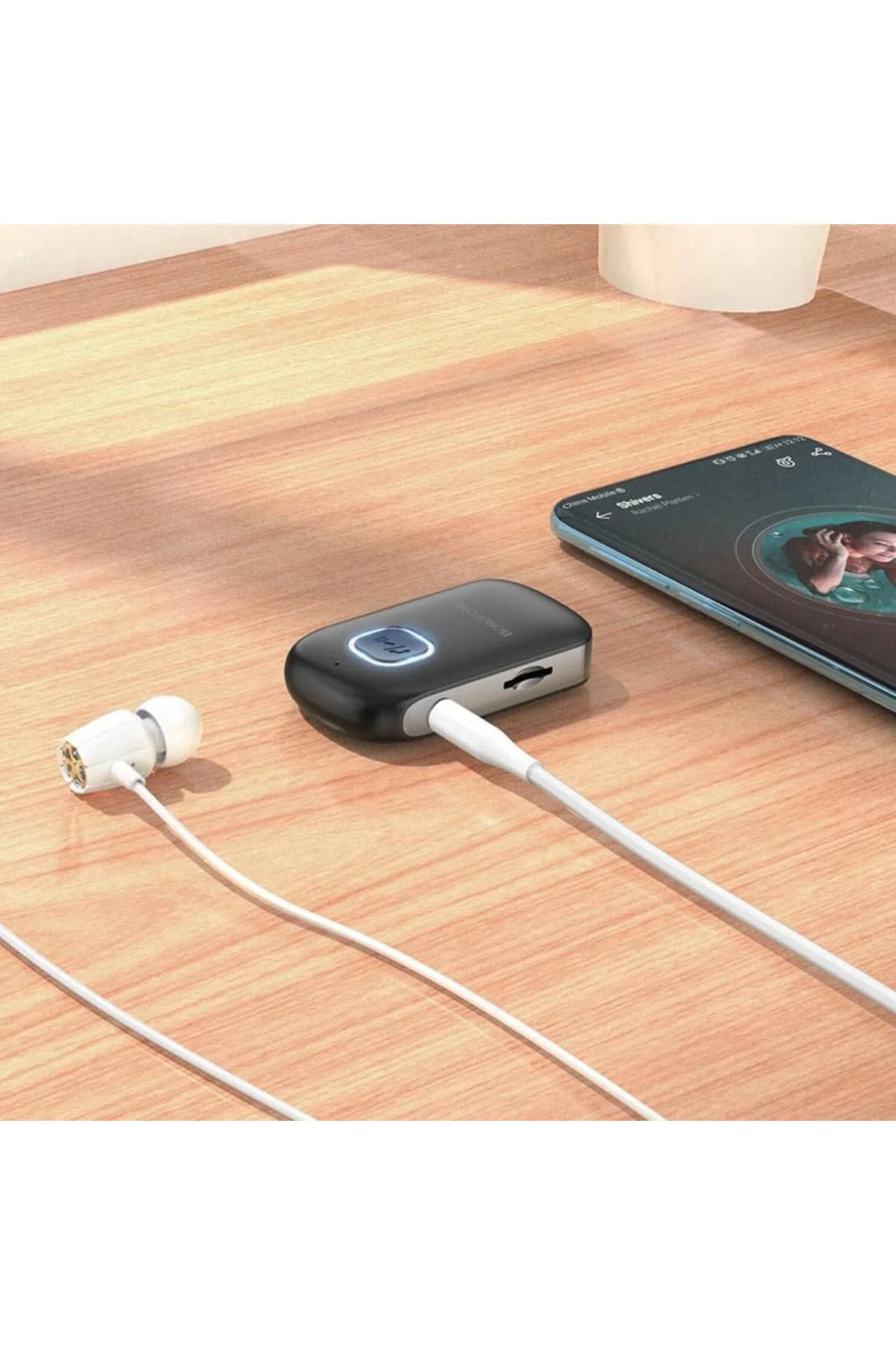 TTKTEKNOLOJİ Bluetooth 5.0 3.5mm Aux Araç Ses Aktarım Kiti Adaptö