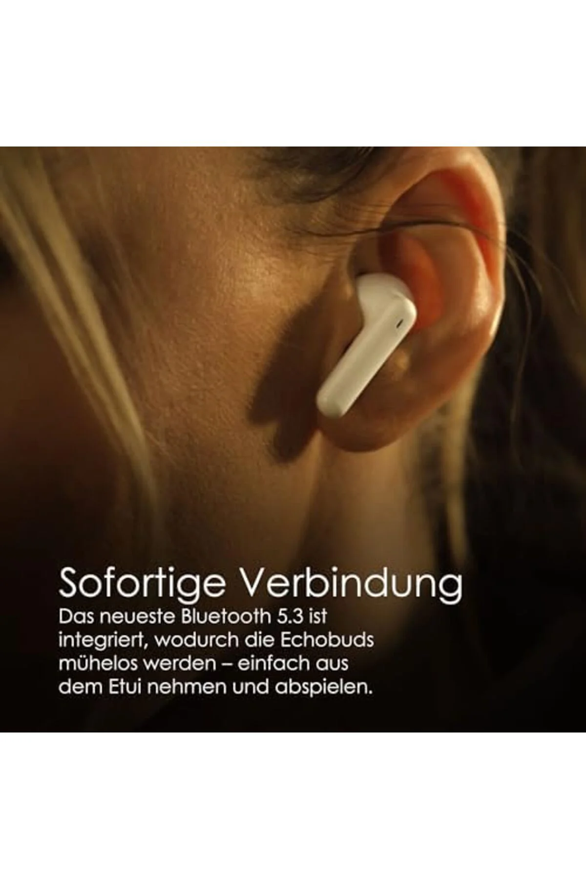 TTKTEKNOLOJİ Boompods Echobuds ANC, Aktif Gürültü Önleyici Kulakl