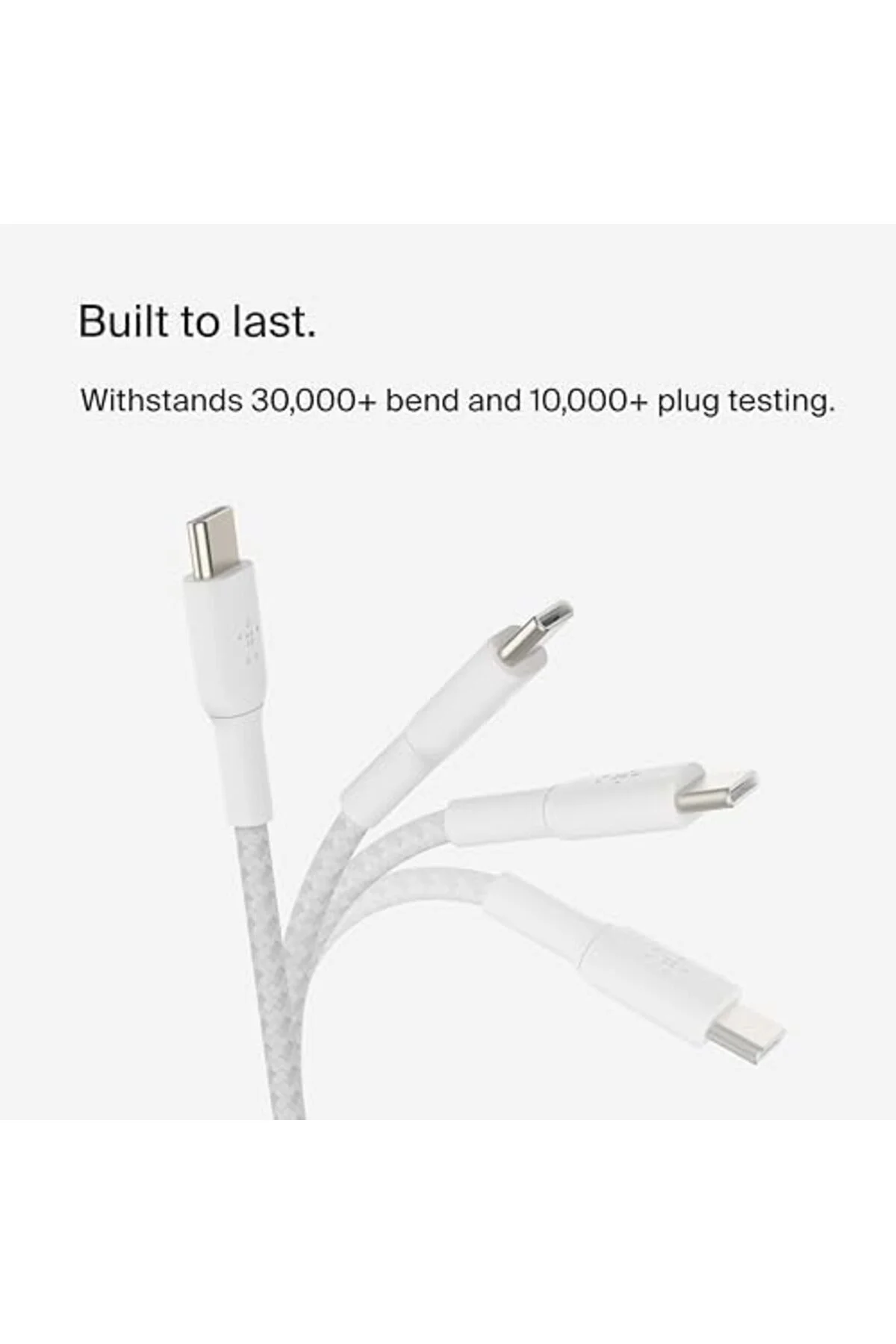 TTKTEKNOLOJİ Boost Charge Örgülü USB-C, Hızlı Şarj Cihazı, USB-C 