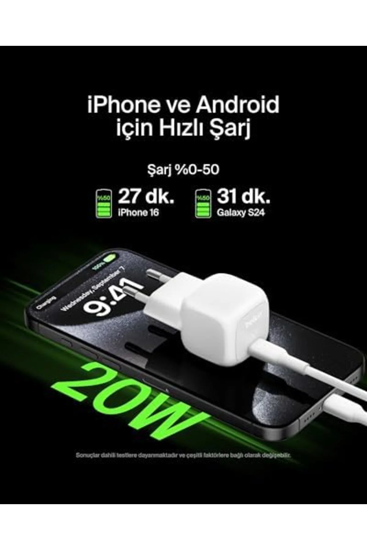 TTKTEKNOLOJİ BoostCharge küp USB C duvar şarj cihazı, 20 W USB-C TTKTEKNOLOJİ BoostCharge küp USB C duvar şarj cihazı, 20 W USB-C