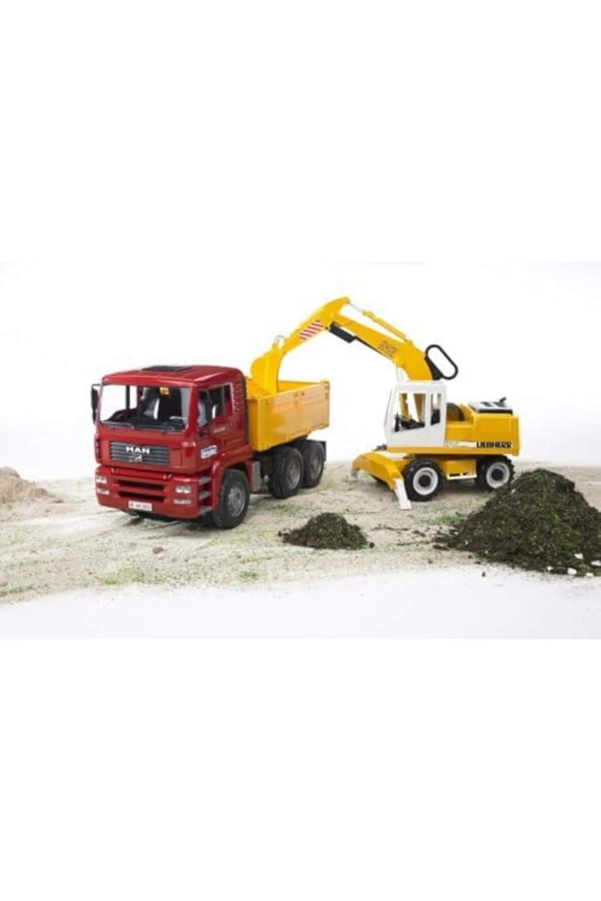 TTKTEKNOLOJİ Bruder - Man Damperli Kamyon Ve Liebherr Ekskavatör 