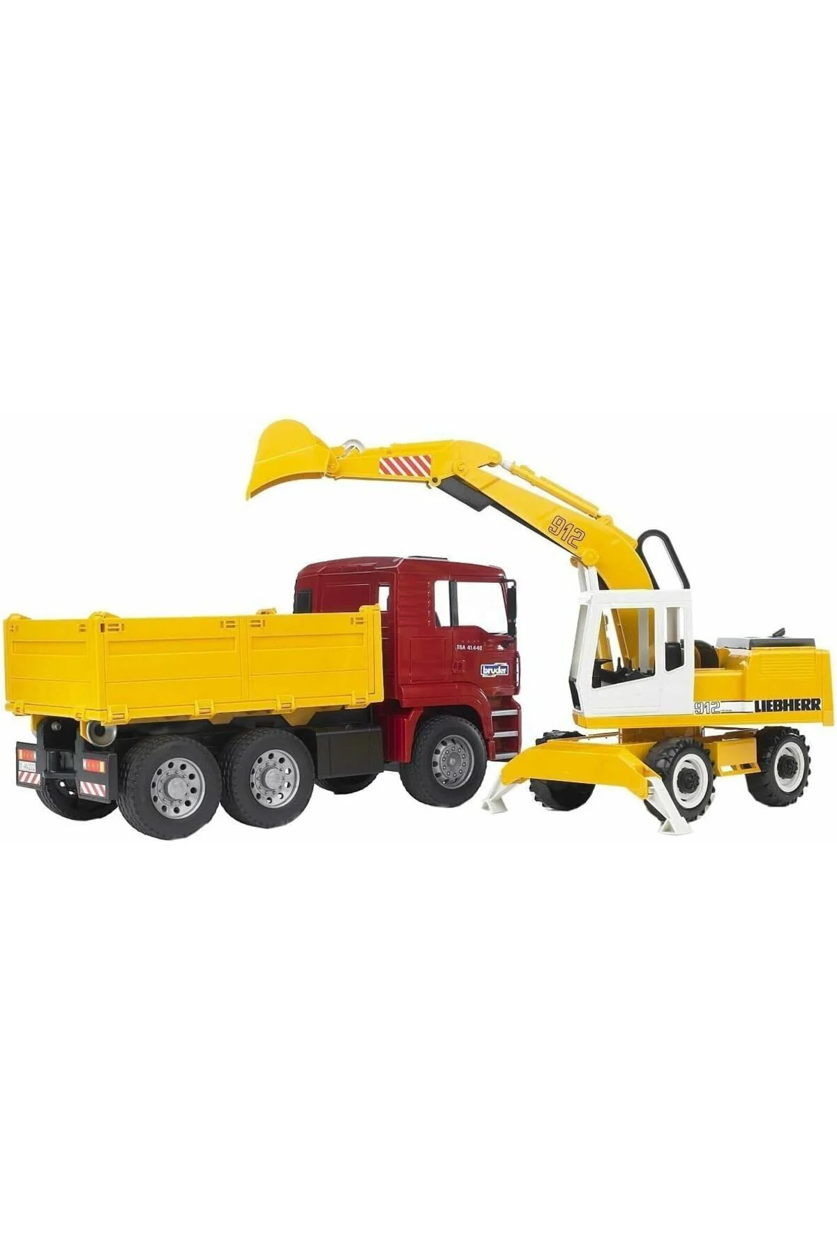 TTKTEKNOLOJİ Bruder - Man Damperli Kamyon Ve Liebherr Ekskavatör 