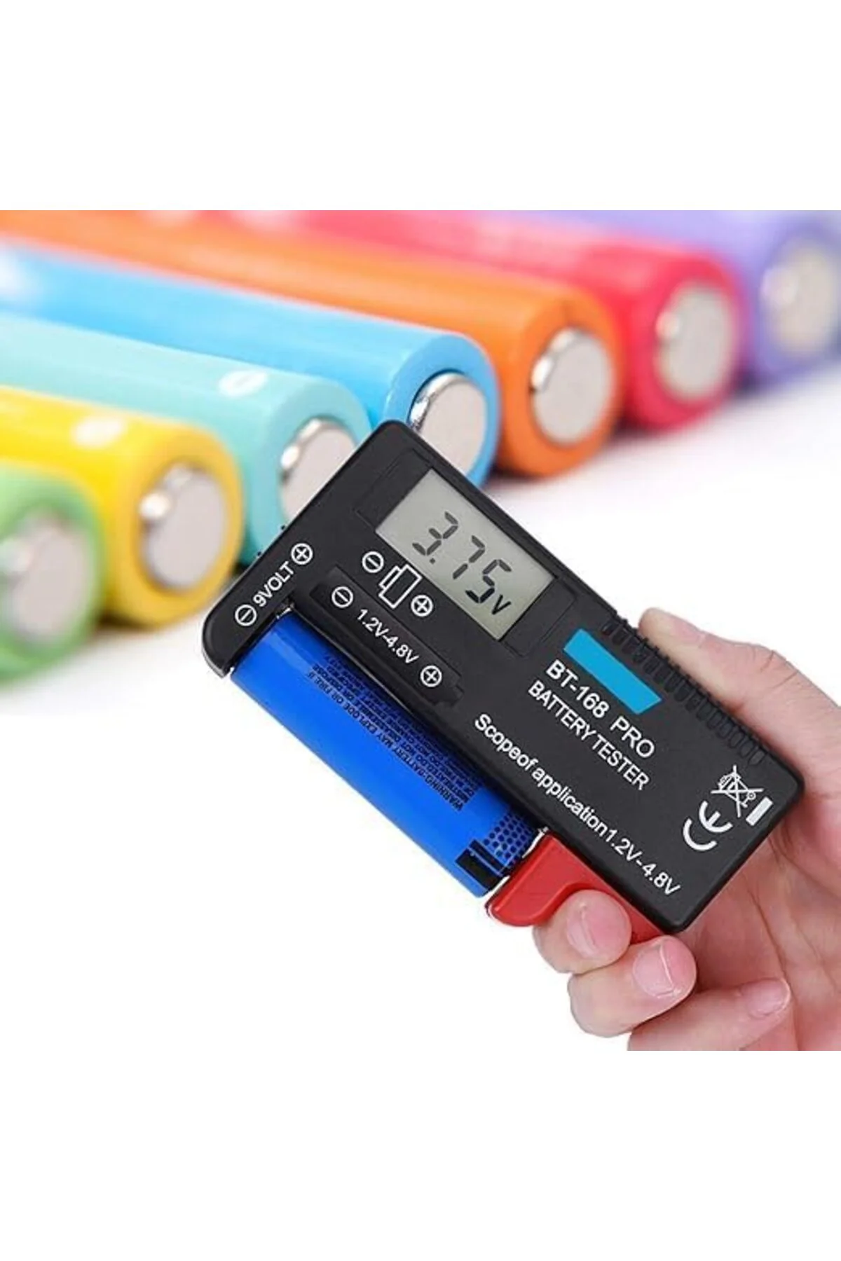 TTKTEKNOLOJİ BT-168 Ekranlı Pil Voltaj Kapasite Test Cihazı 1.2V-