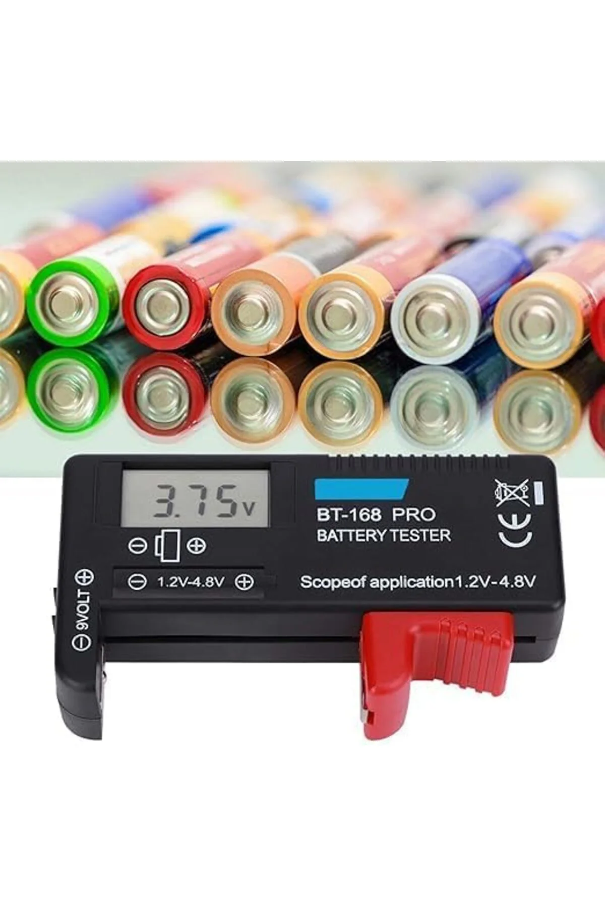 TTKTEKNOLOJİ BT-168 Ekranlı Pil Voltaj Kapasite Test Cihazı 1.2V-