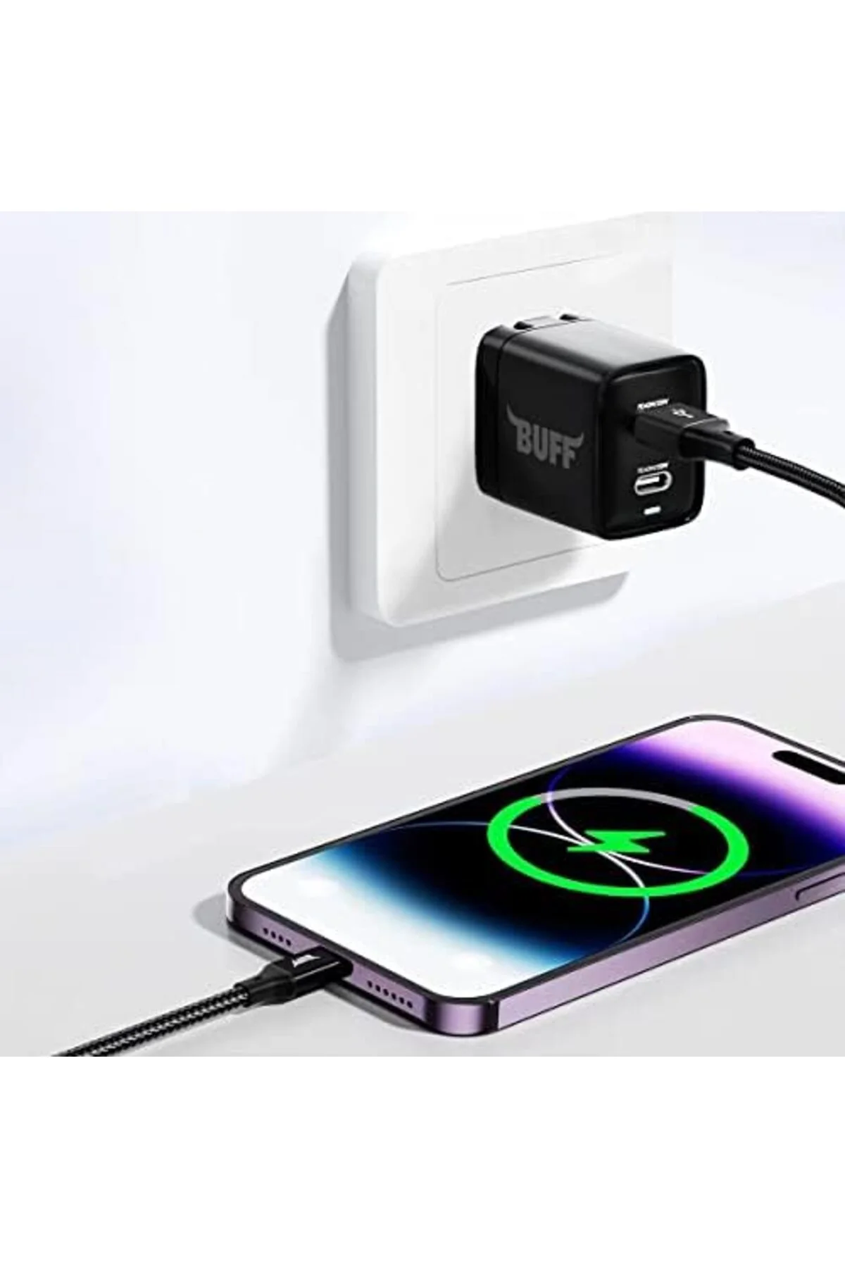 TTKTEKNOLOJİ Buff BL71 USB to Lightning 2.4A 1.2M Örgülü Data ve TTKTEKNOLOJİ Buff BL71 USB to Lightning 2.4A 1.2M Örgülü Data ve